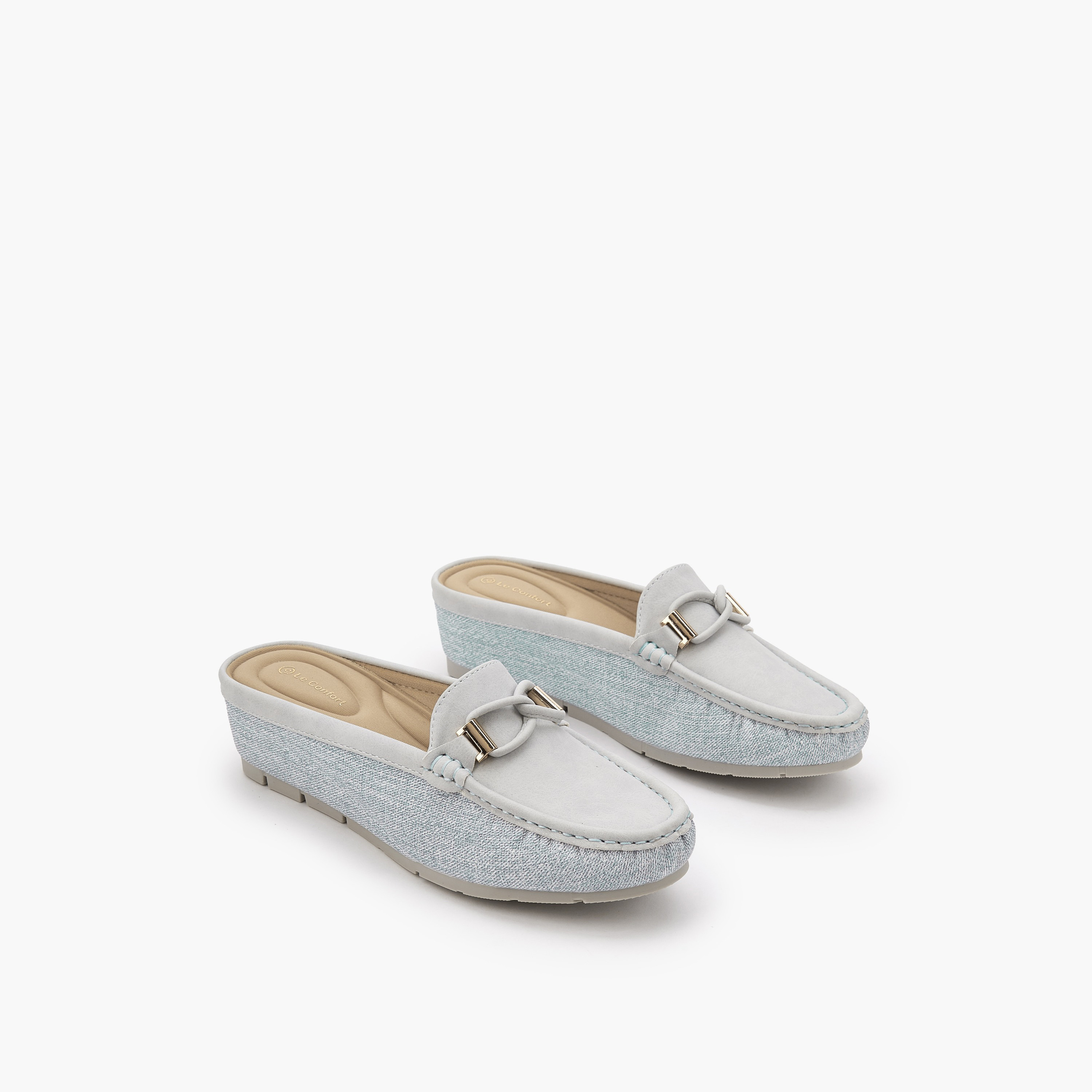 Le Confort Women Wedge Heel Mules-women-shoes-flats-mules-image-1