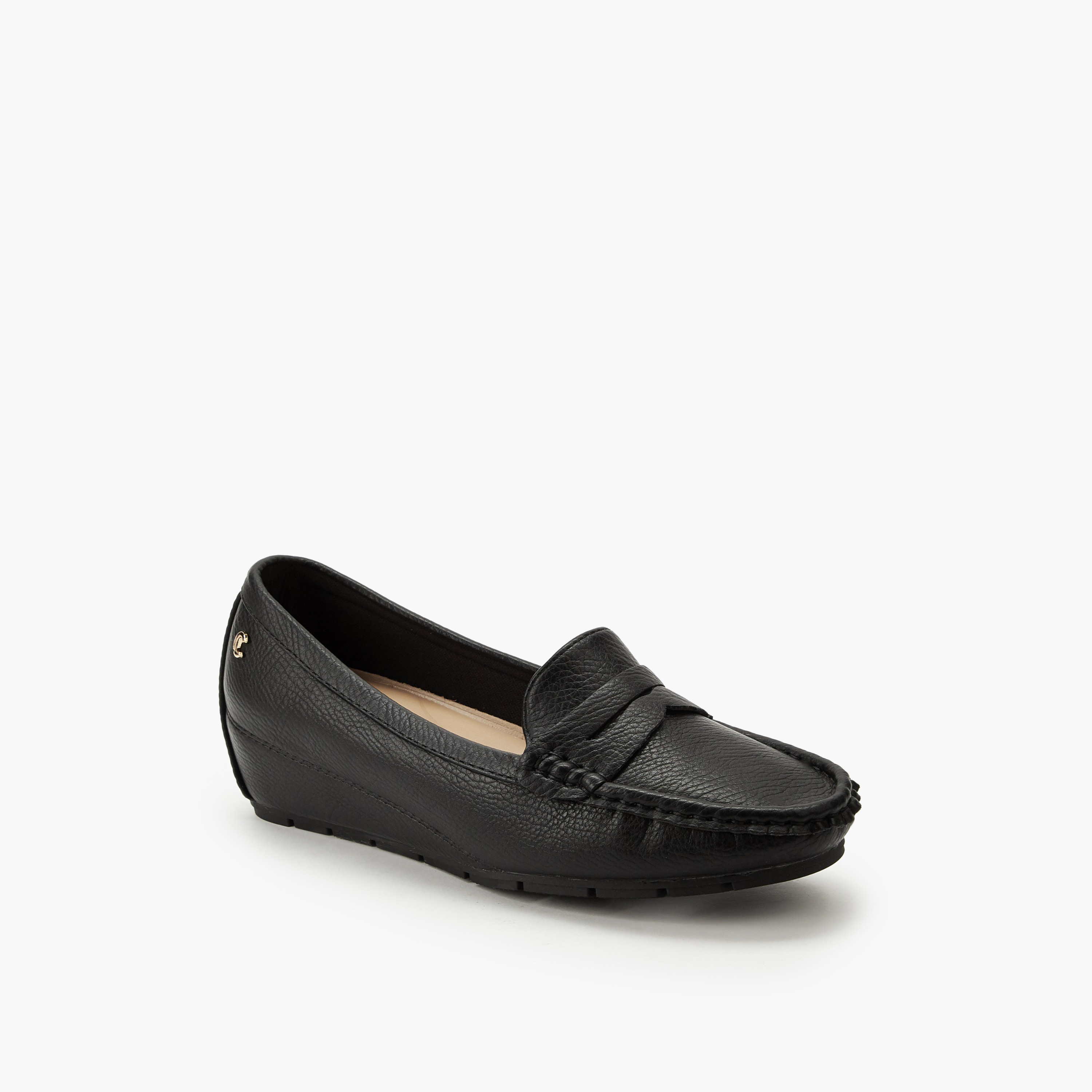 حذاء سهل الارتداء بكعب ويدج للنساء من لو كونفورت-women-shoes-loafersandmoccasins-image-2