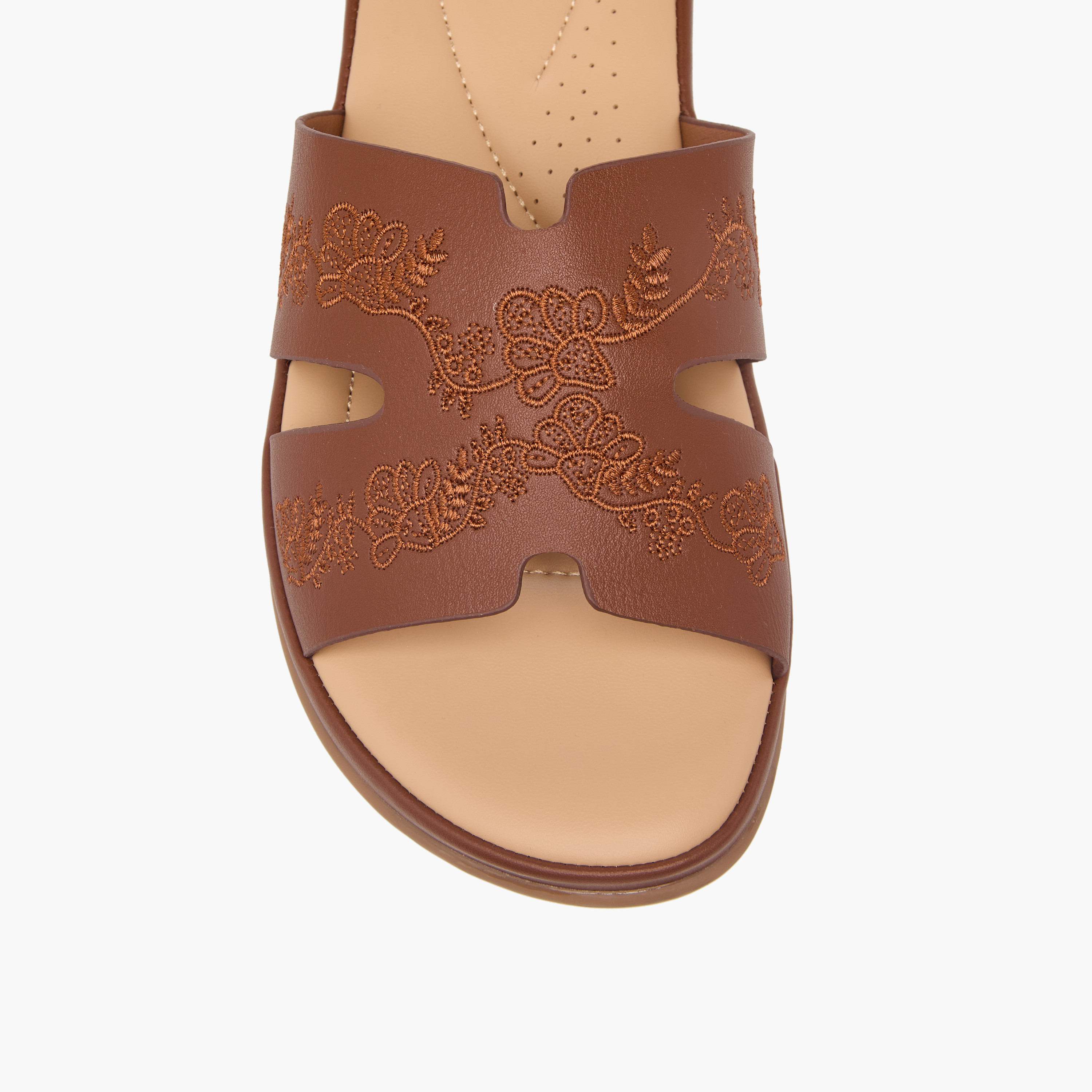 Le Confort Women Embroidered Comfort Sandals-women-shoes-flats-sandals-image-4