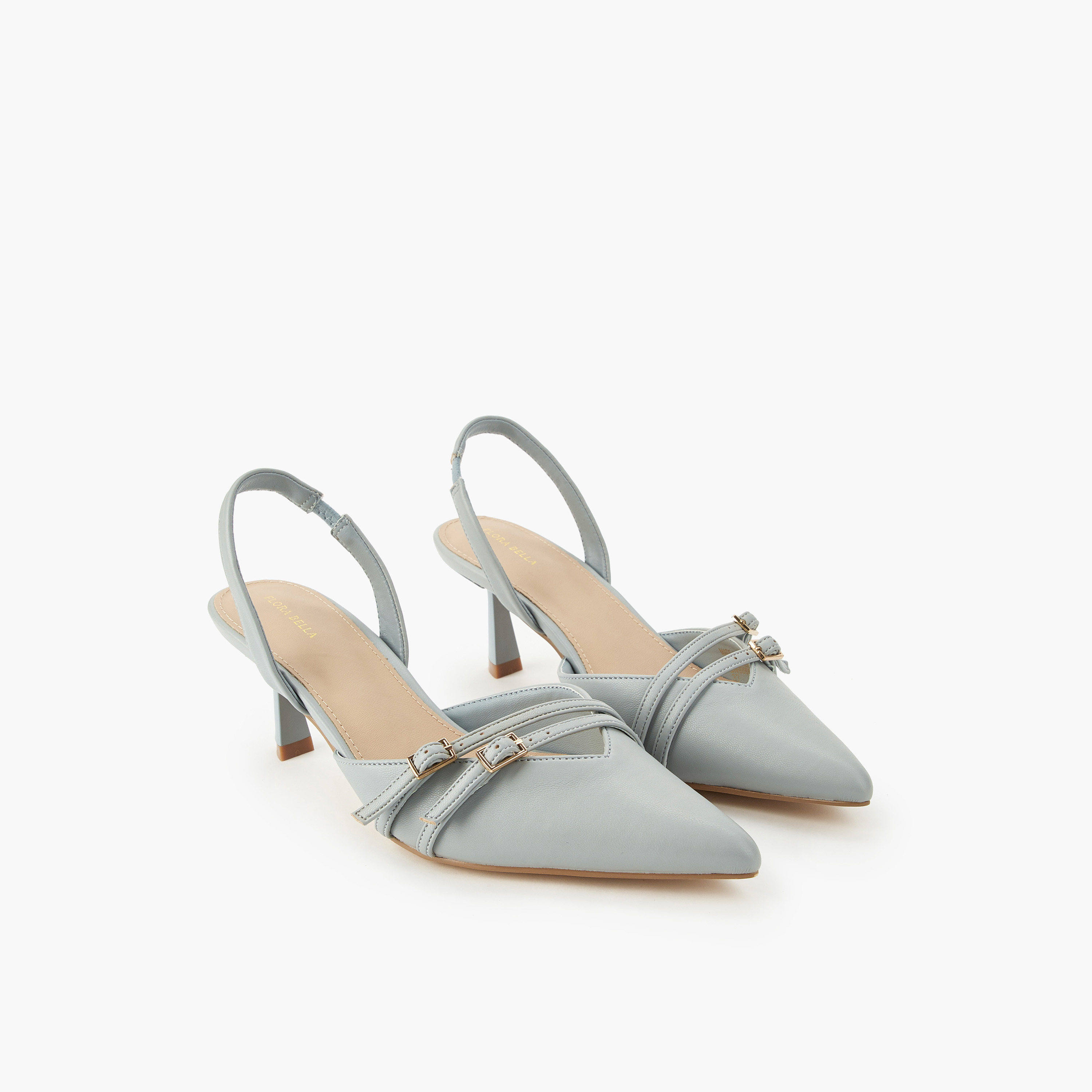 Flora Bella Women Buckle Accent Slingback Shoes-women-shoes-heels-image-1