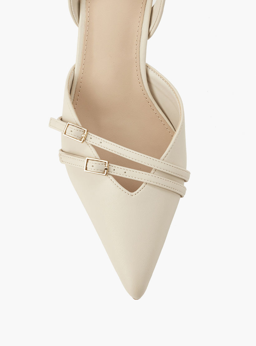 حذاء بحزام خلفي وإبزيم للنساء من فلورا بيلا-women-shoes-heels-image-4