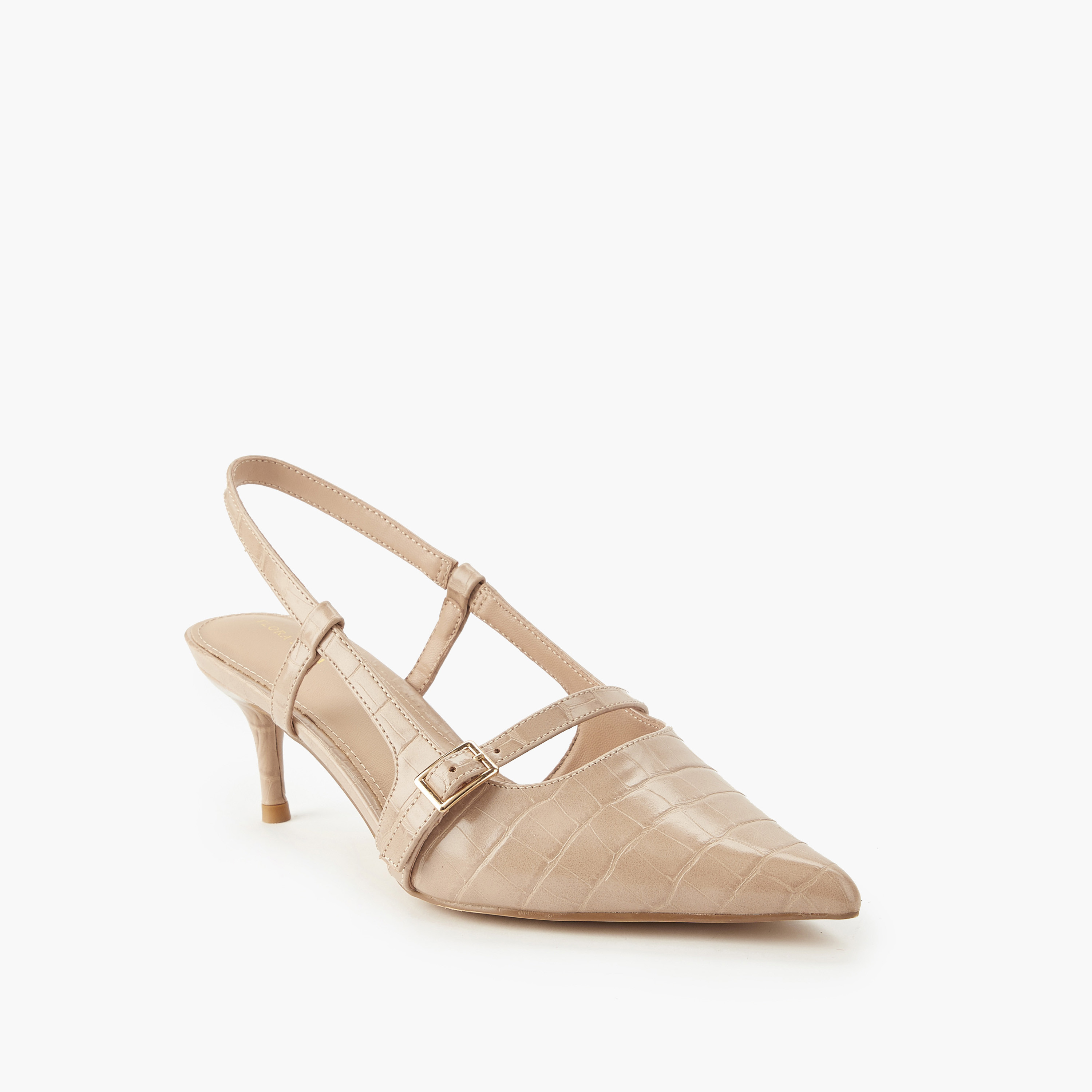 حذاء بحزام خلفي وإبزيم للنساء من فلورا بيلا-women-shoes-heels-image-3