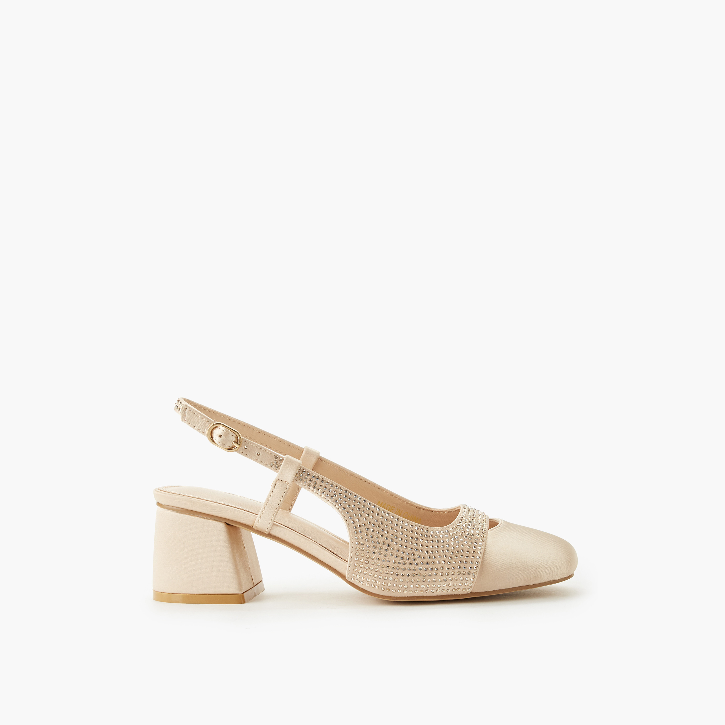 حذاء مزين بكعب سميك للنساء من فلورا بيلا-women-shoes-heels-image-3
