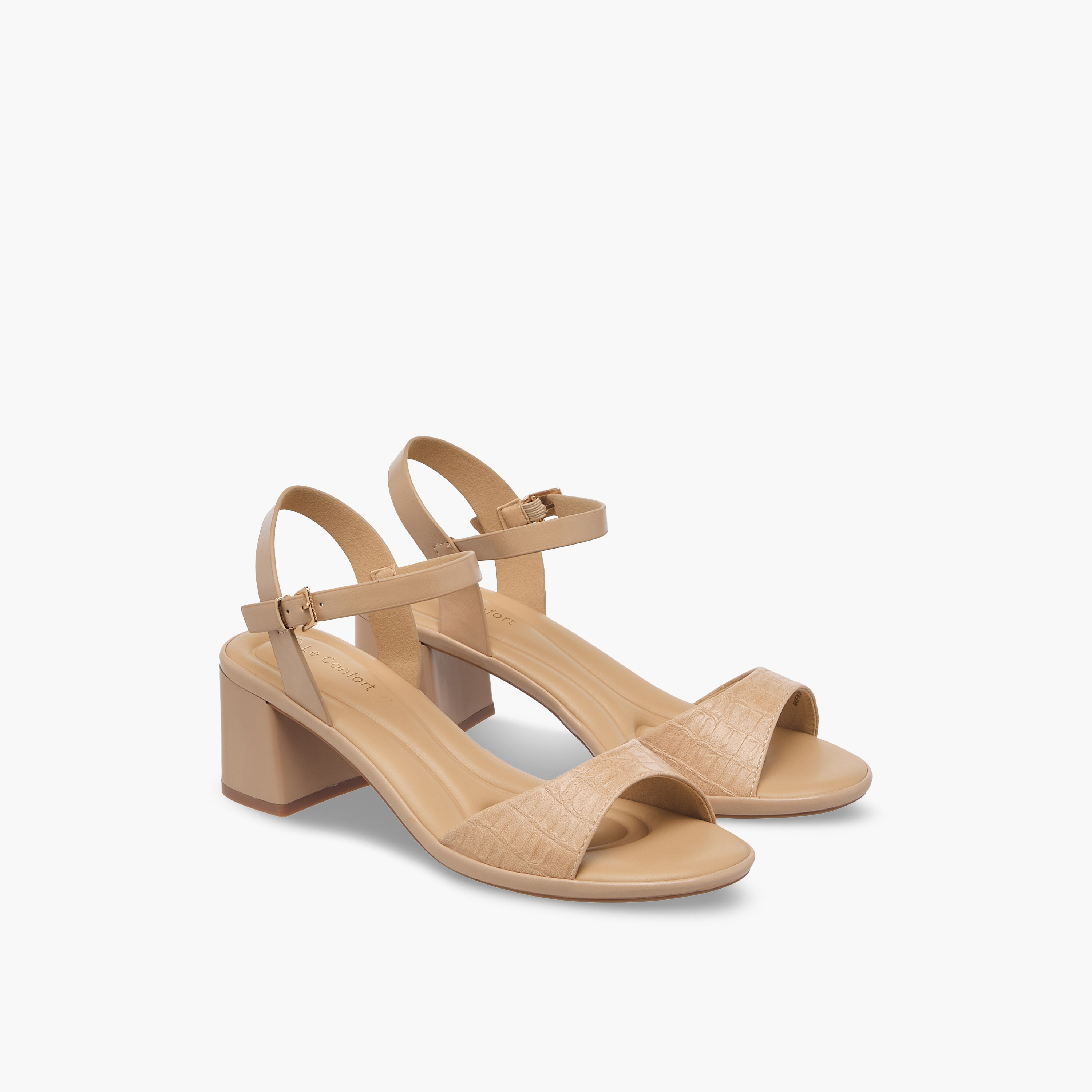 صندل بكعب سميك للنساء من لو كونفورت-women-shoes-sandals-heeled-image-1