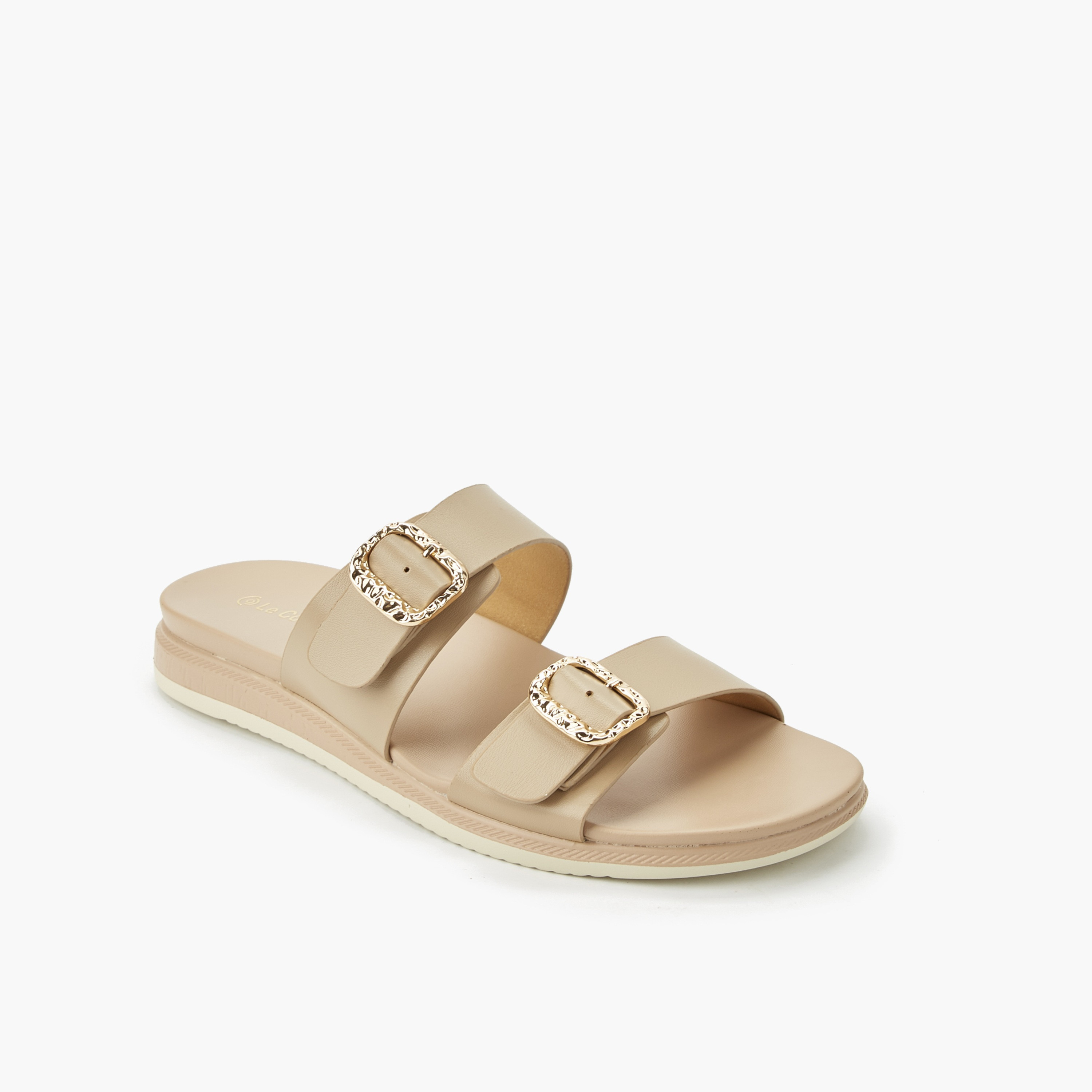 Le Confort Women Metallic Accent Sandals-women-shoes-flats-sandals-image-2