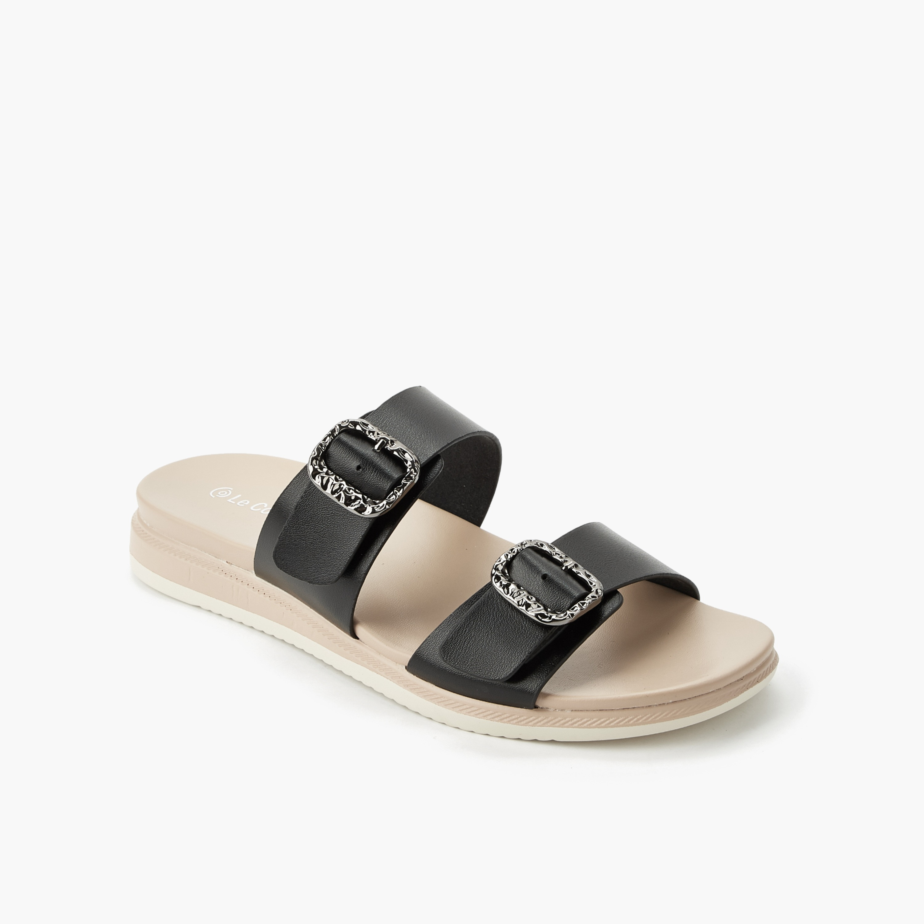 صندل مزين بمشبك إغلاق للنساء من لي كونفورت-women-shoes-flats-sandals-image-2