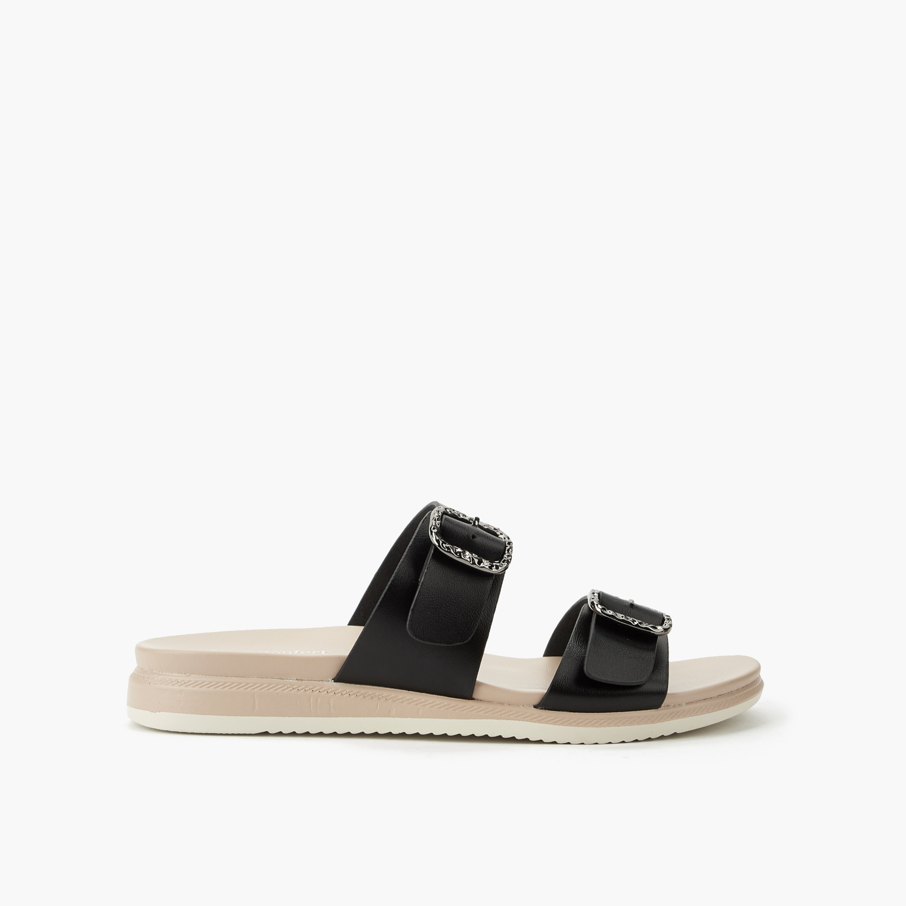 صندل مزين بمشبك إغلاق للنساء من لي كونفورت-women-shoes-flats-sandals-image-3