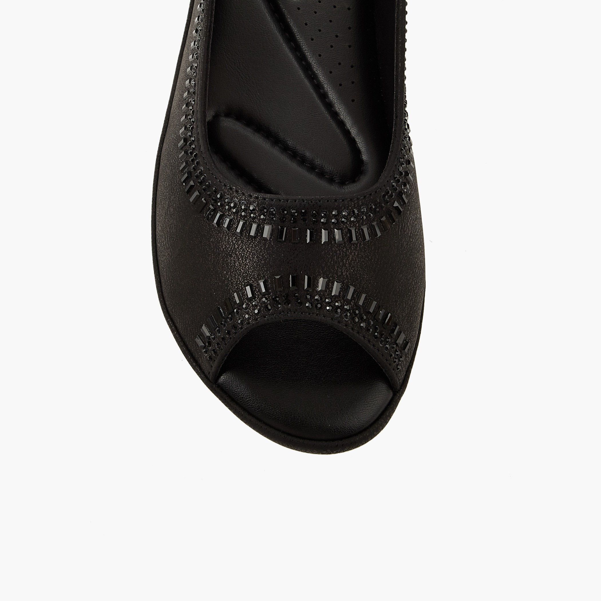 Le Confort Women Embellished Peep Toe Sandals-women-shoes-flats-sandals-image-4