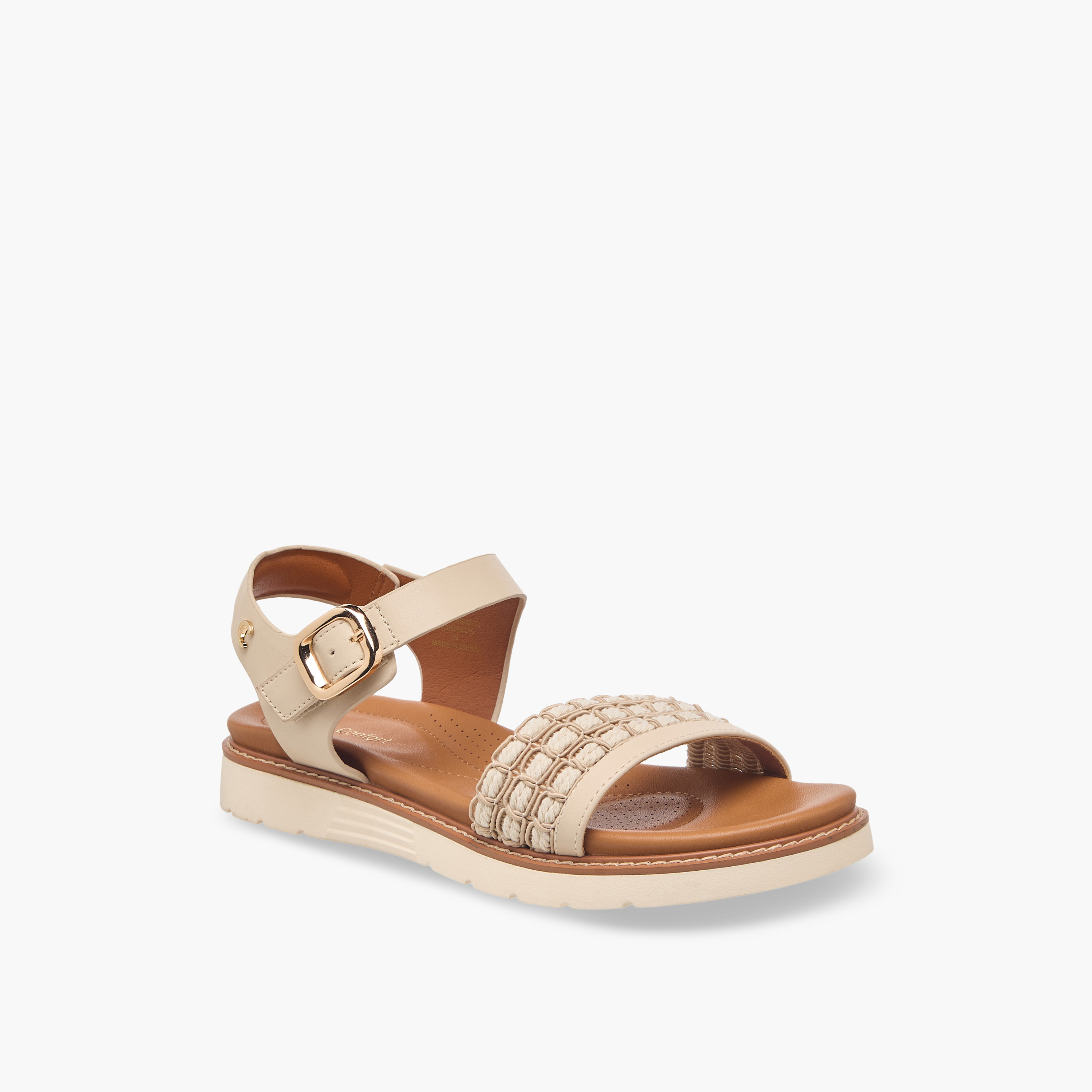 Le Confort Women Buckle Closure Sandals-women-shoes-flats-sandals-image-2
