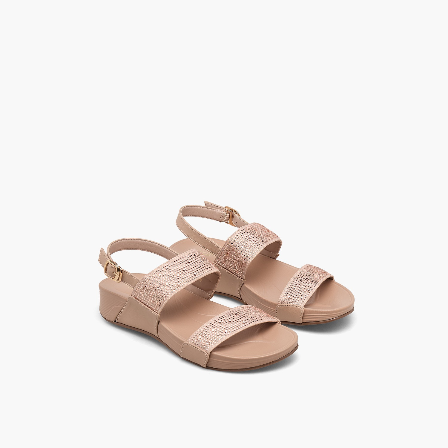 صندل بأحزمة مزينة للنساء من فلورا بيلا-women-shoes-flats-sandals-image-1