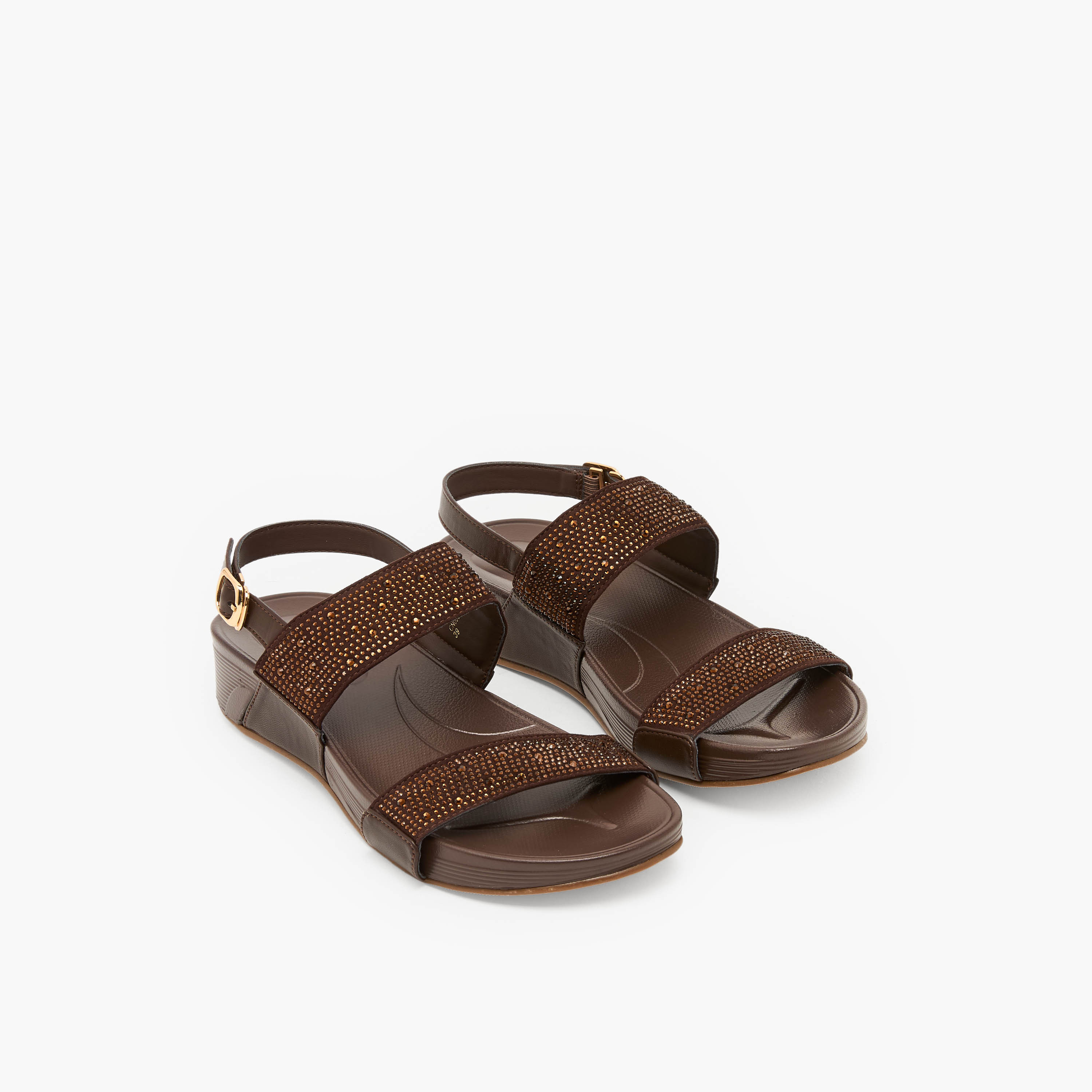 صندل بأحزمة مزينة للنساء من فلورا بيلا-women-shoes-flats-sandals-image-1