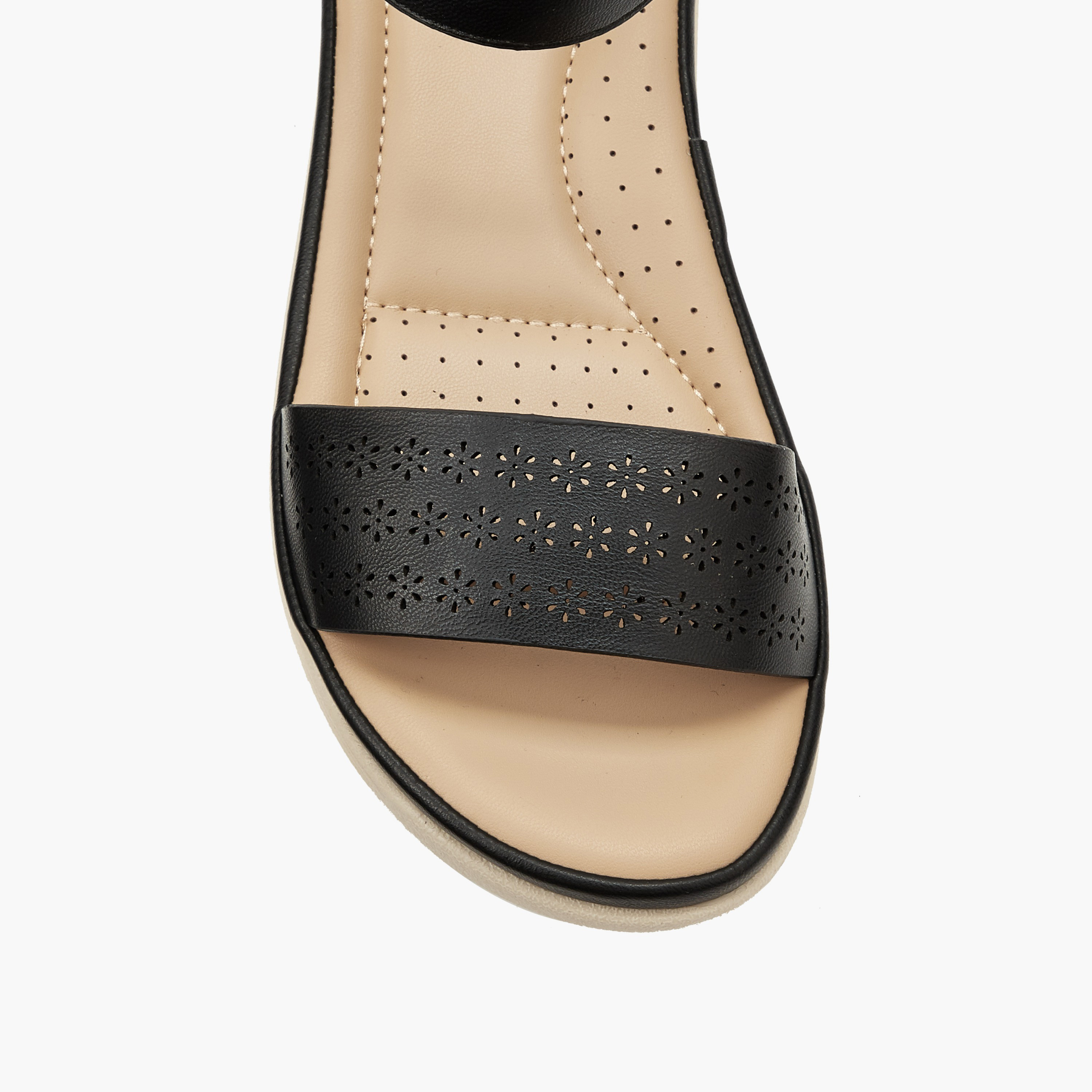 Le Confort Women Perforated Detail Sandals-women-shoes-flats-sandals-image-4