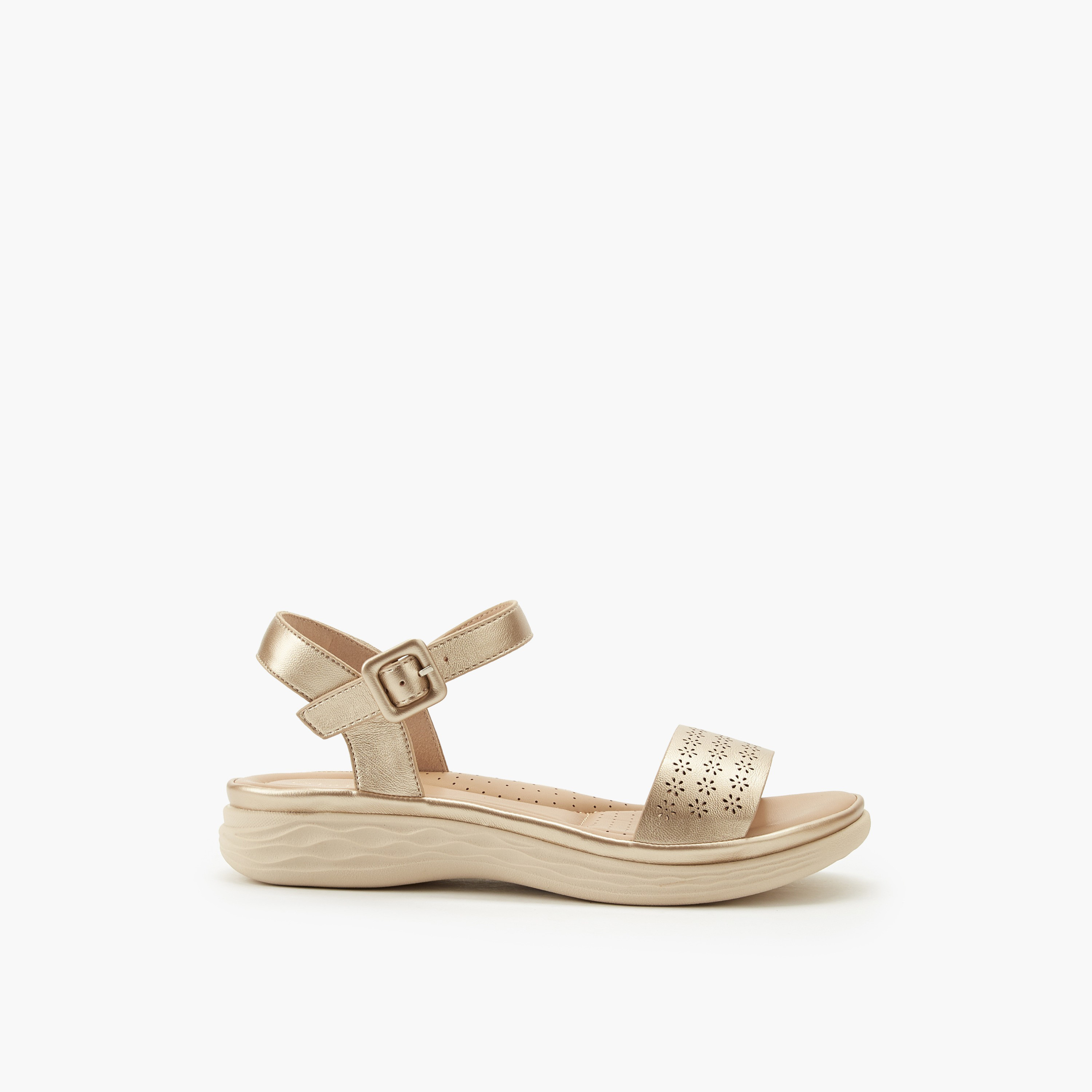 صندل بتفاصيل مثقبة للنساء من لو كونفورت-women-shoes-flats-sandals-image-3