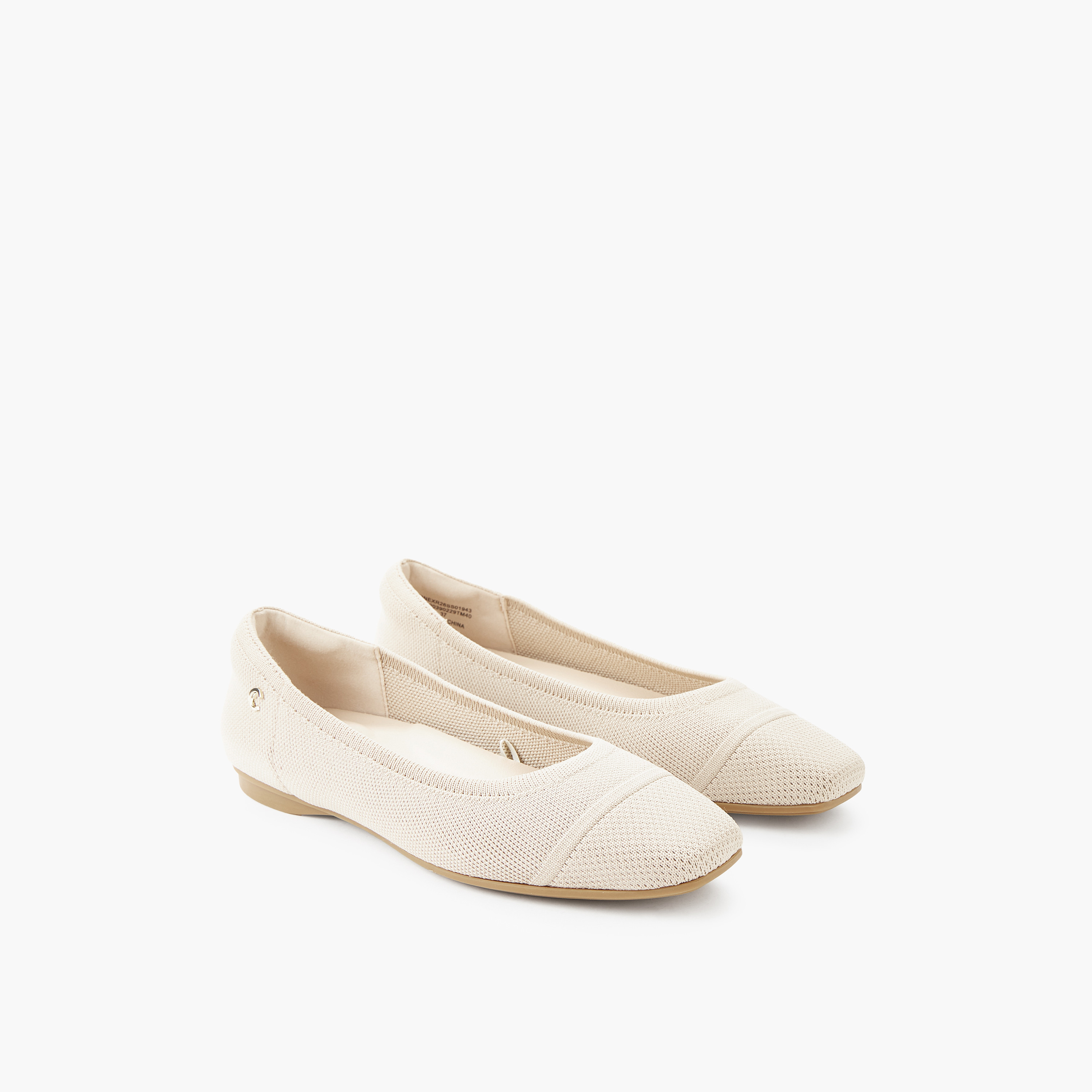حذاء باليرينا بارز الملمس للنساء من لو كونفورت-women-shoes-flats-ballerinas-image-1