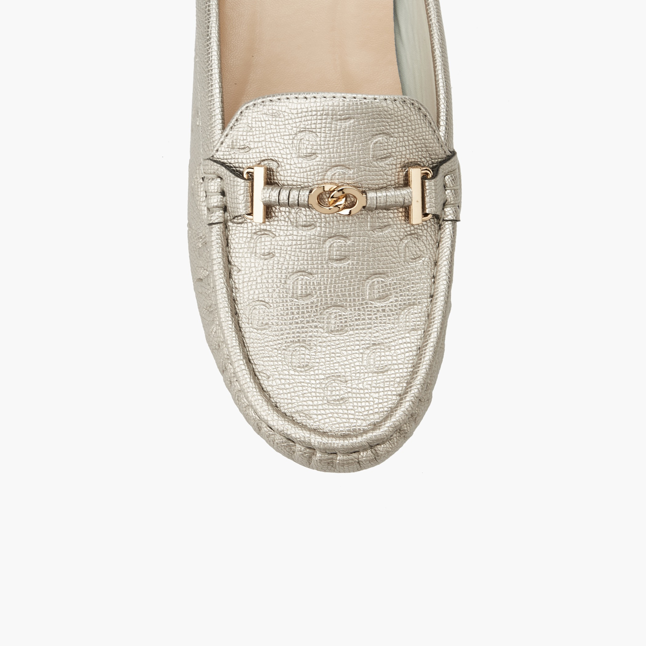 Le Confort Women Monogram Embossed Mules-women-shoes-flats-mules-image-4