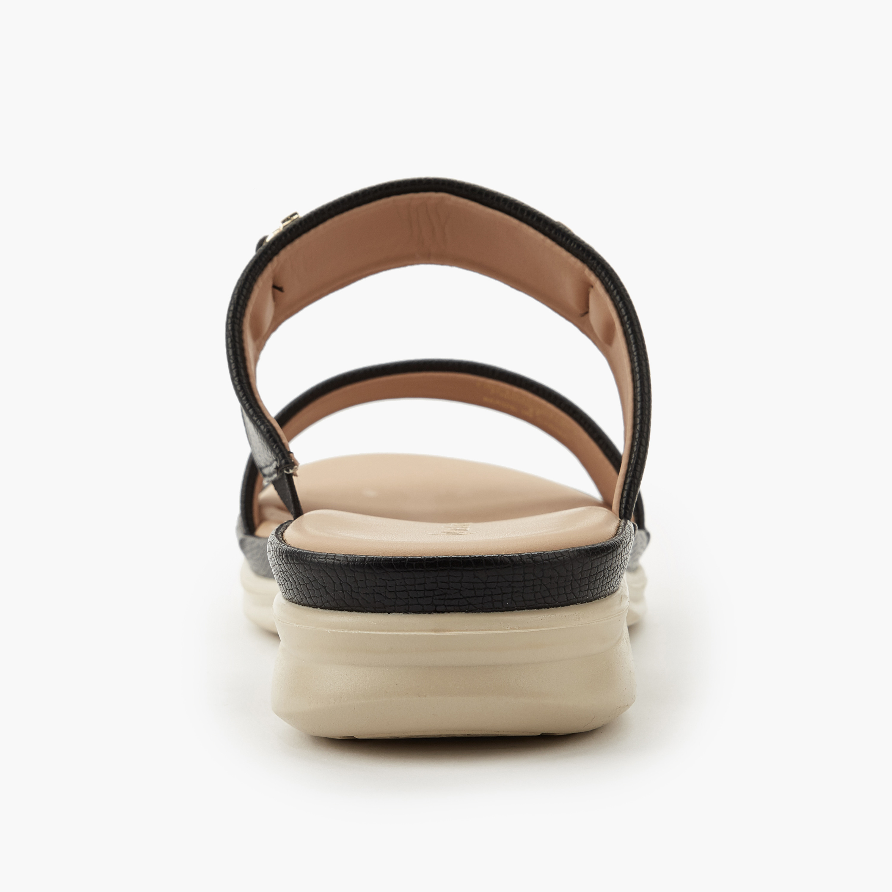 Le Confort Women Metallic Detail Slide Sandals-women-shoes-flats-sandals-image-5