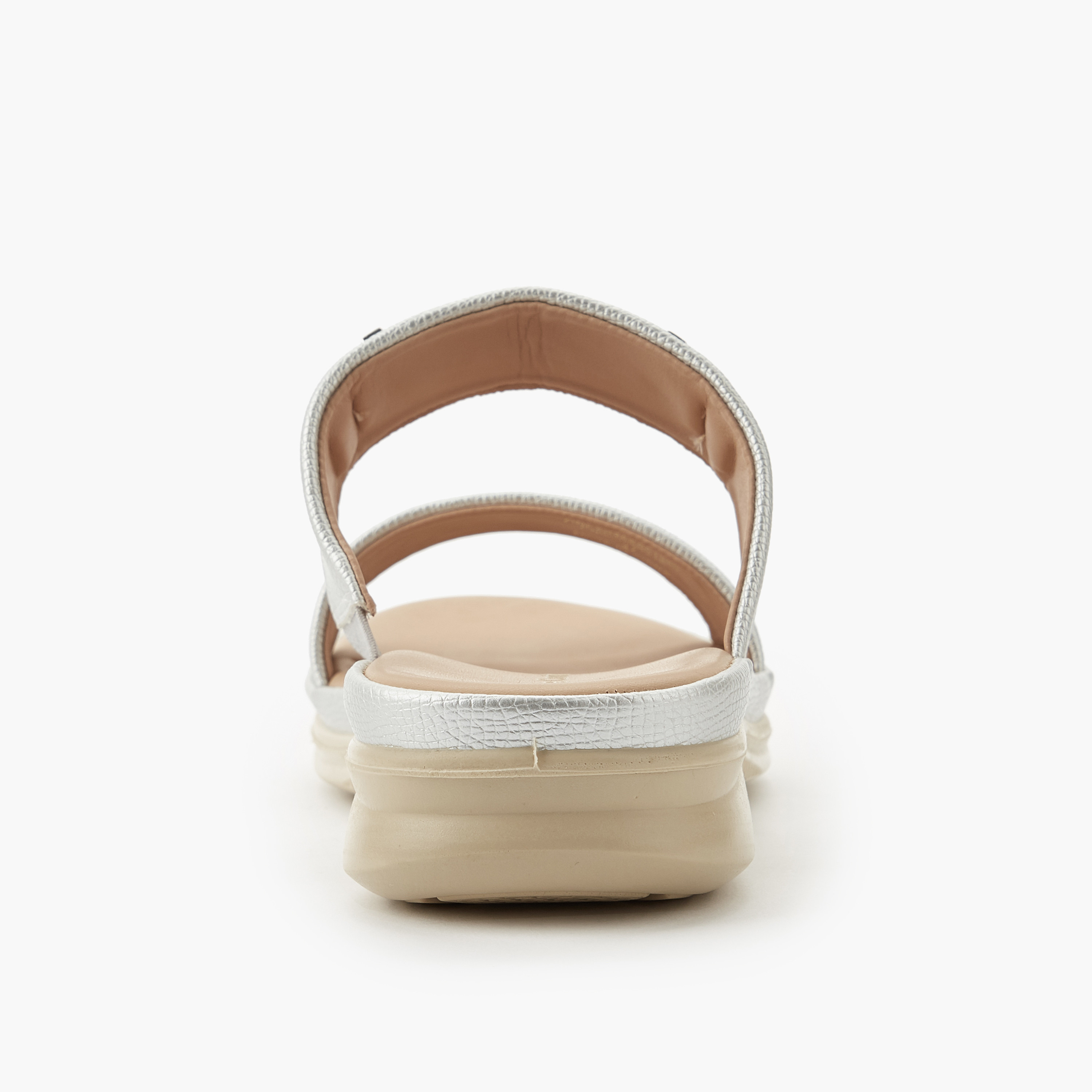 Le Confort Women Metallic Detail Slide Sandals-women-shoes-flats-sandals-image-5