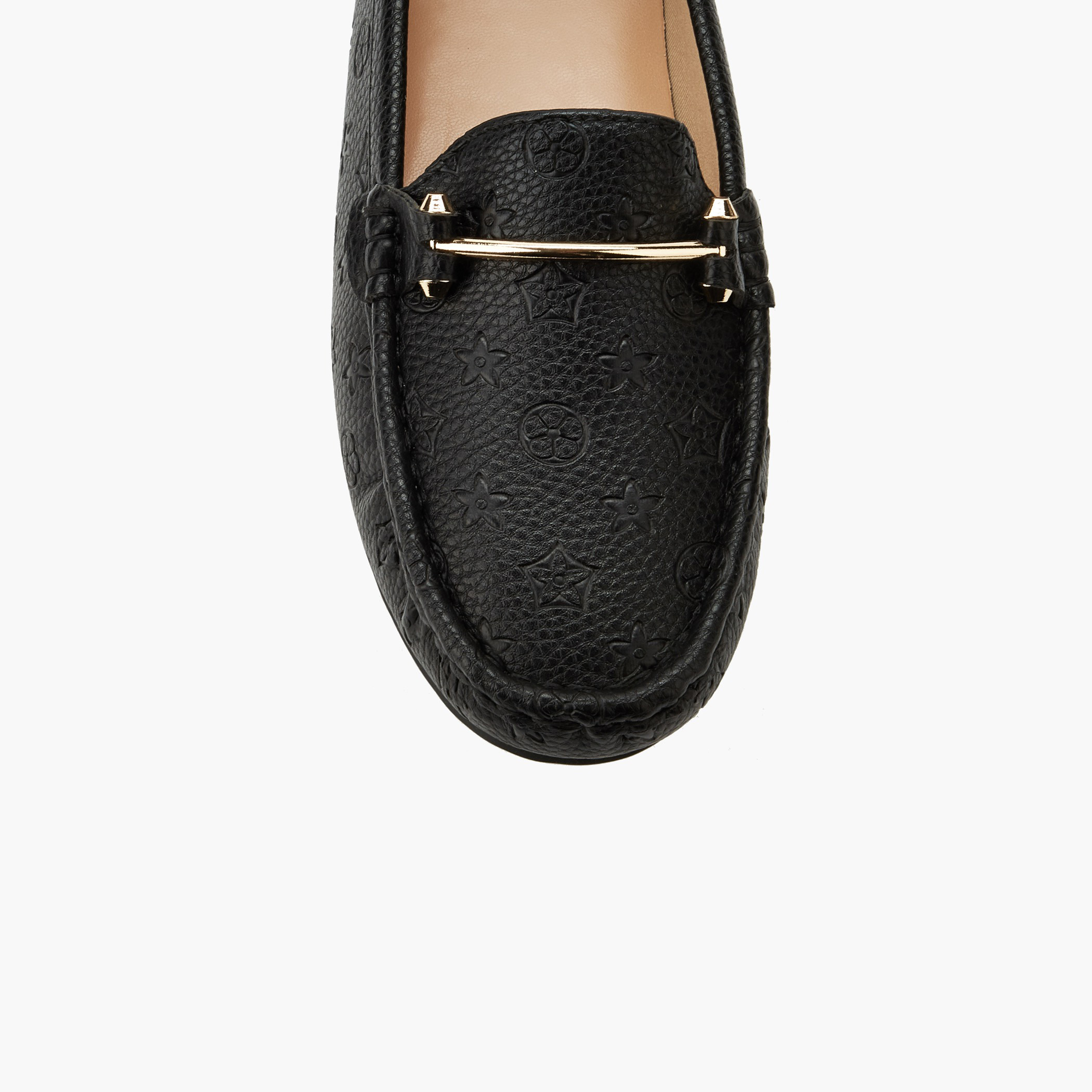 Le Confort Women Monogram Embossed Loafers-women-shoes-flats-loafers-image-4