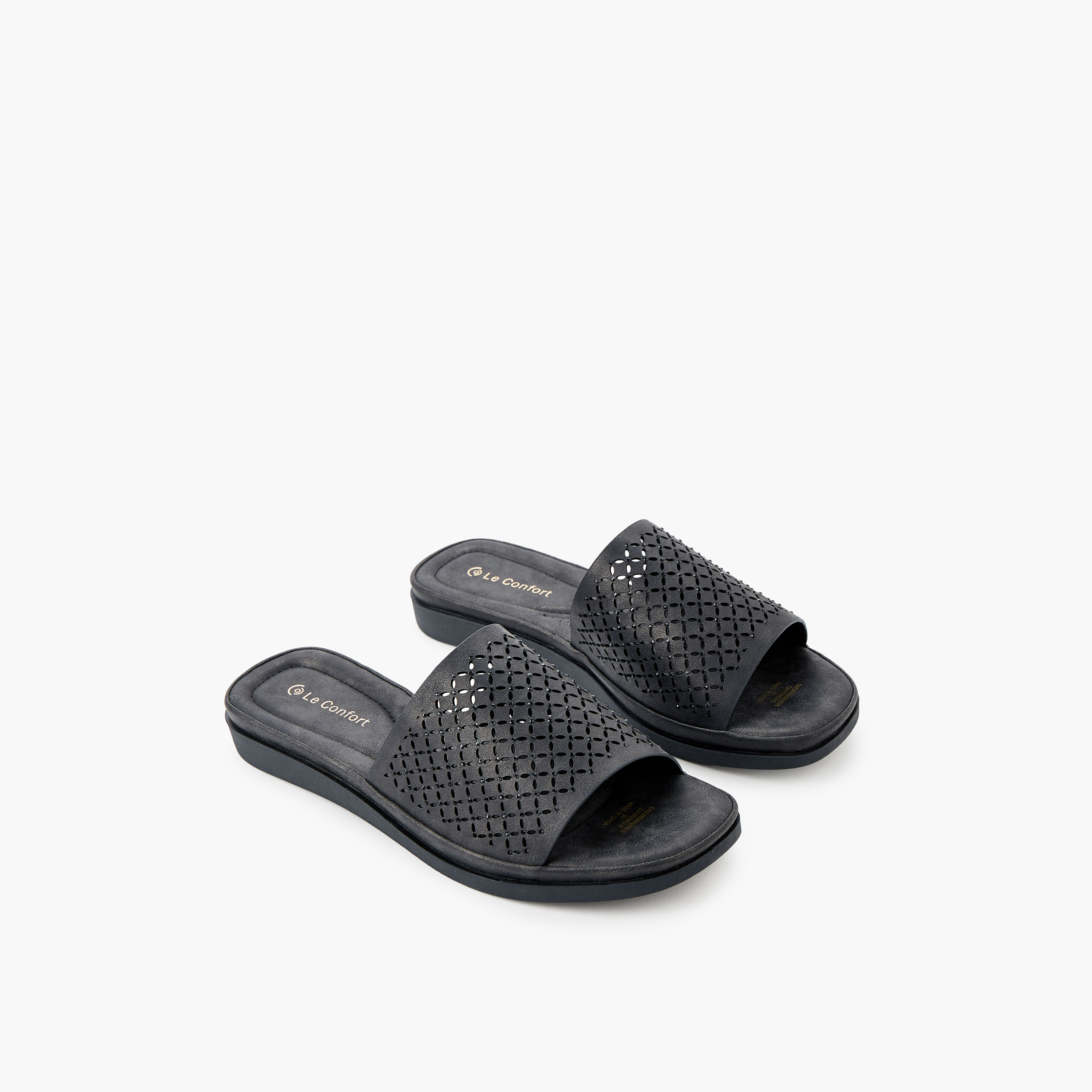 Le Confort Women Embellished Slip-On Sandals-women-shoes-flats-sandals-image-4