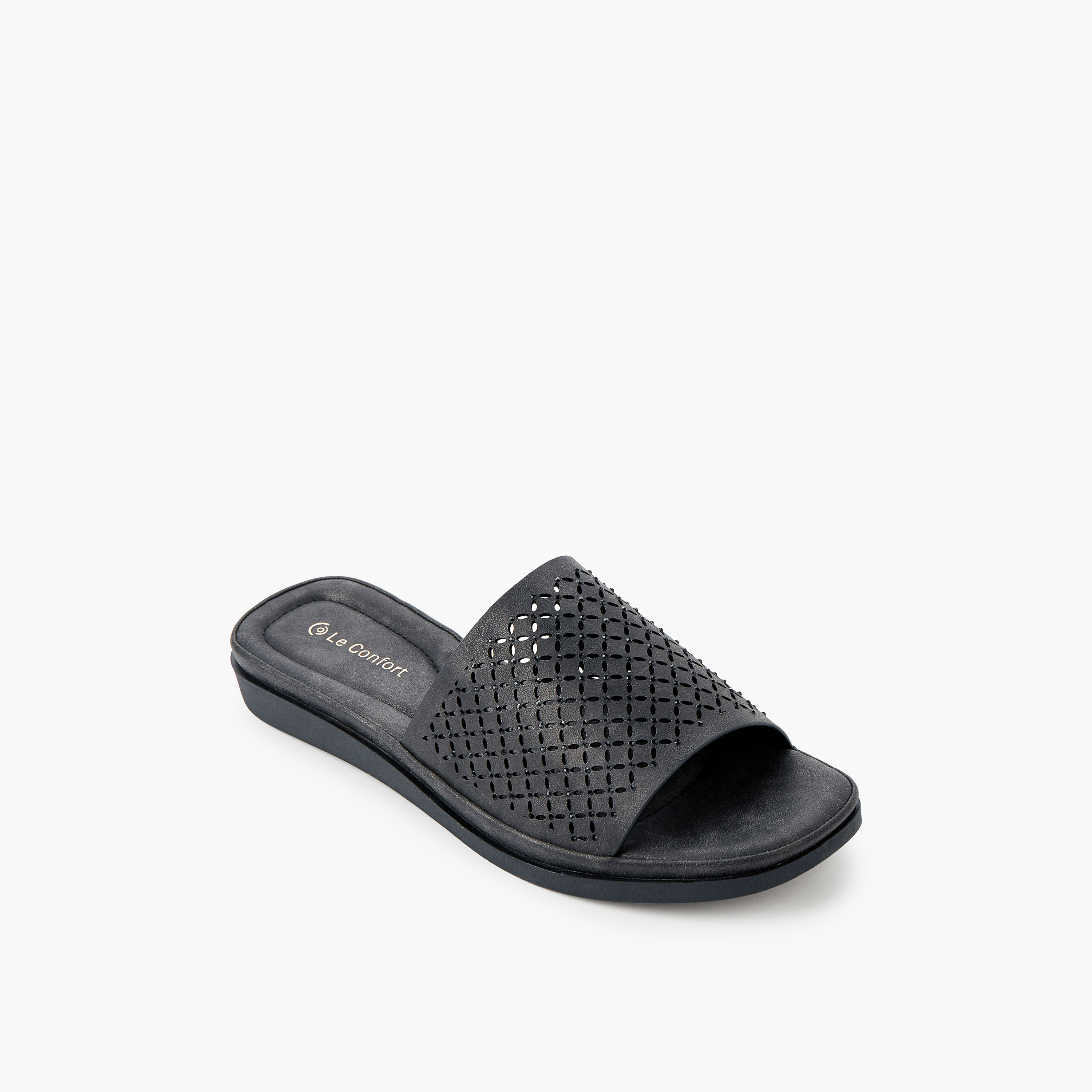 Le Confort Women Embellished Slip-On Sandals-women-shoes-flats-sandals-image-5
