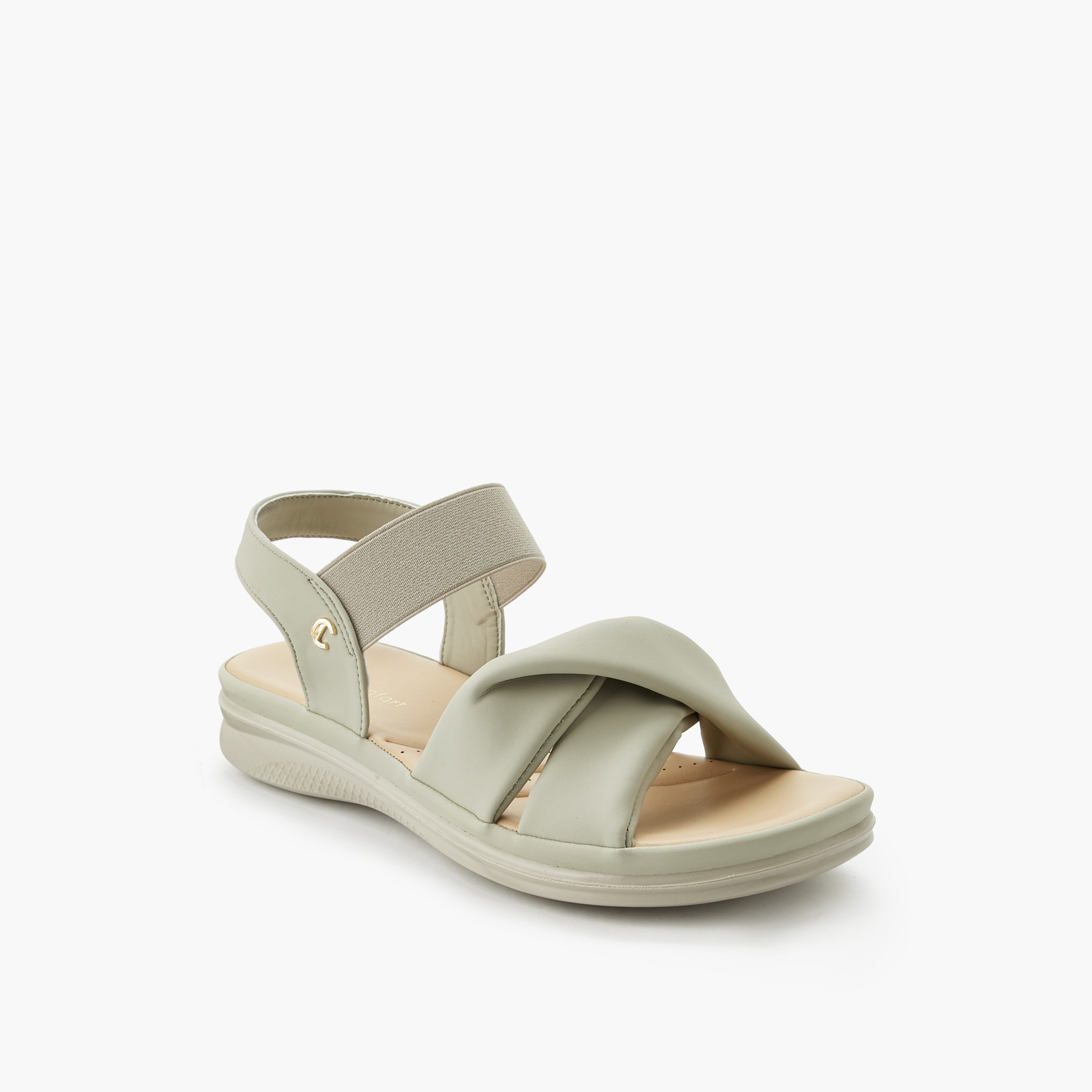 صندل مريح بأحزمة متقاطعة للنساء من لو كونفورت-women-shoes-sandals-heeled-image-2