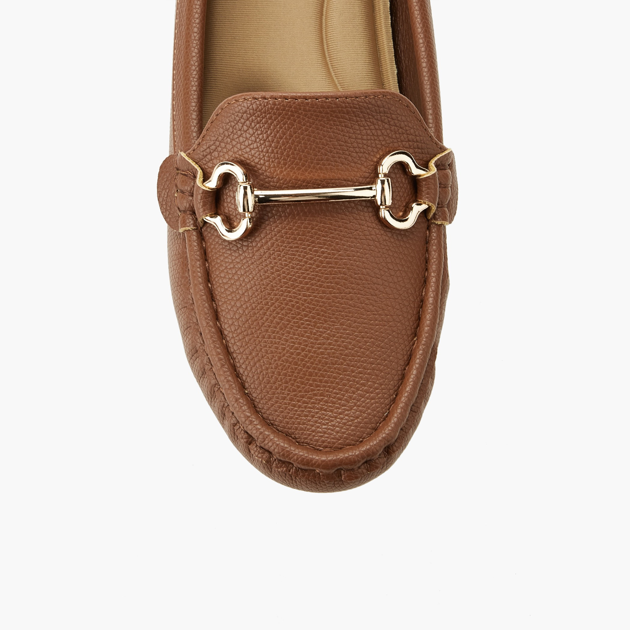 حذاء موكاسين بتفاصيل معدنية للنساء من لو كونفورت-women-shoes-flats-moccasins-image-5