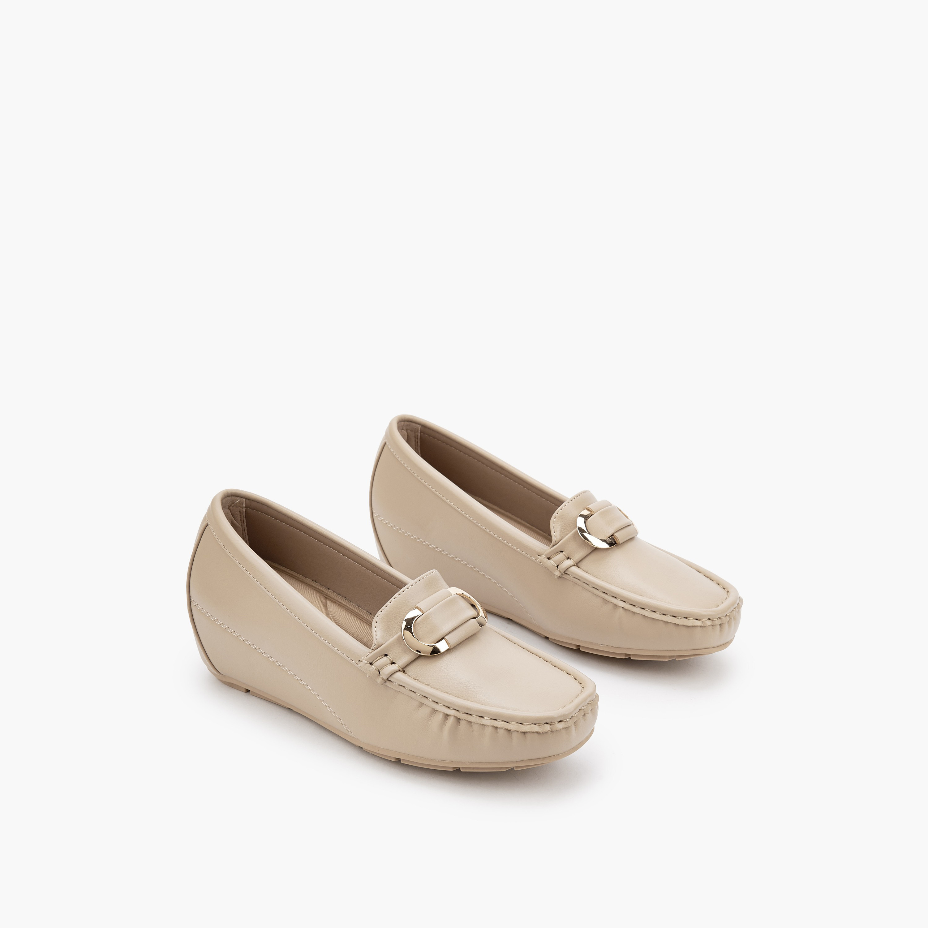 حذاء لوفرز بكعب ويدج للنساء من لو كونفورت-women-shoes-sandals-heeled-image-1