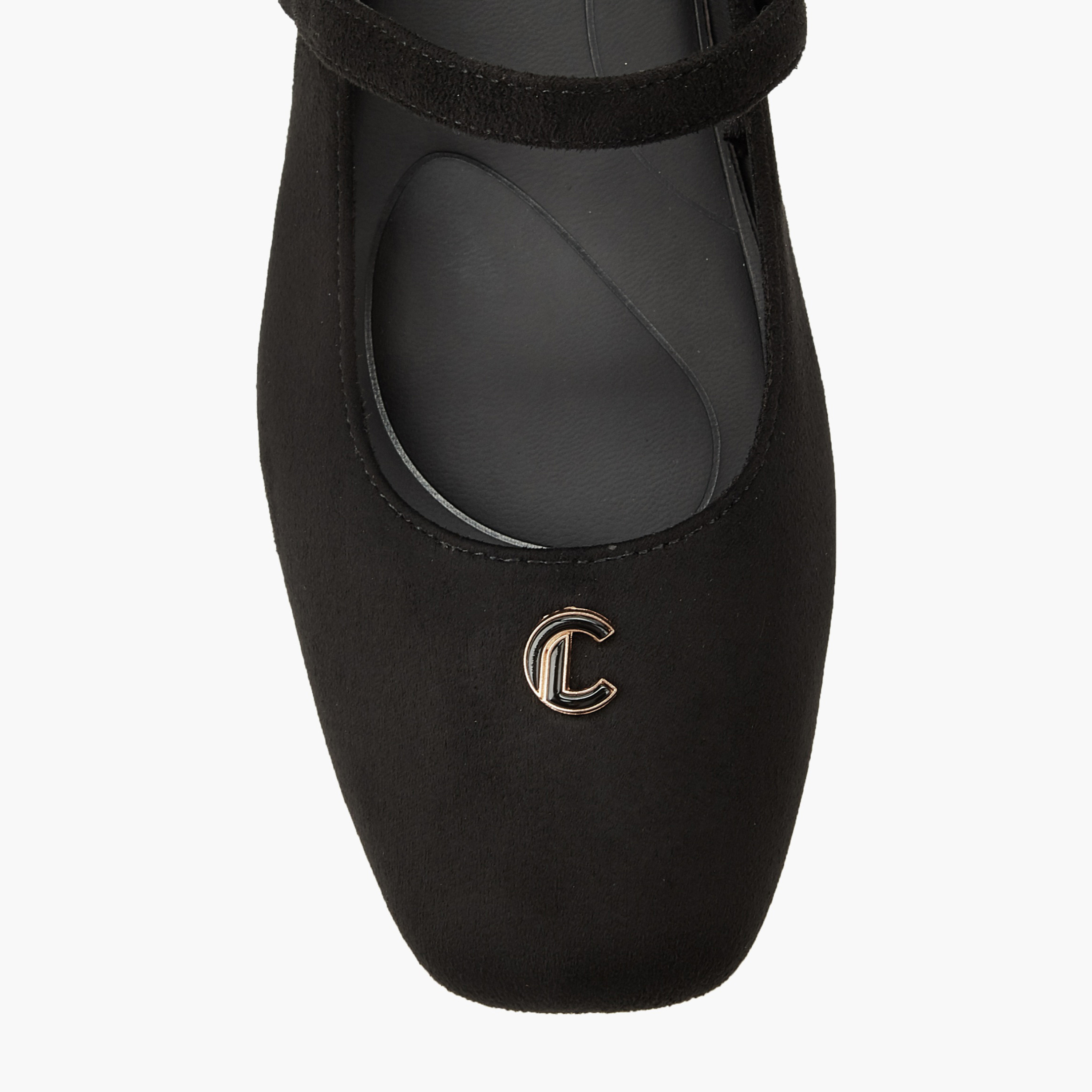 Le Confort Women Textured Square Toe Mary Jane Shoes-women-shoes-ballerinas-image-4