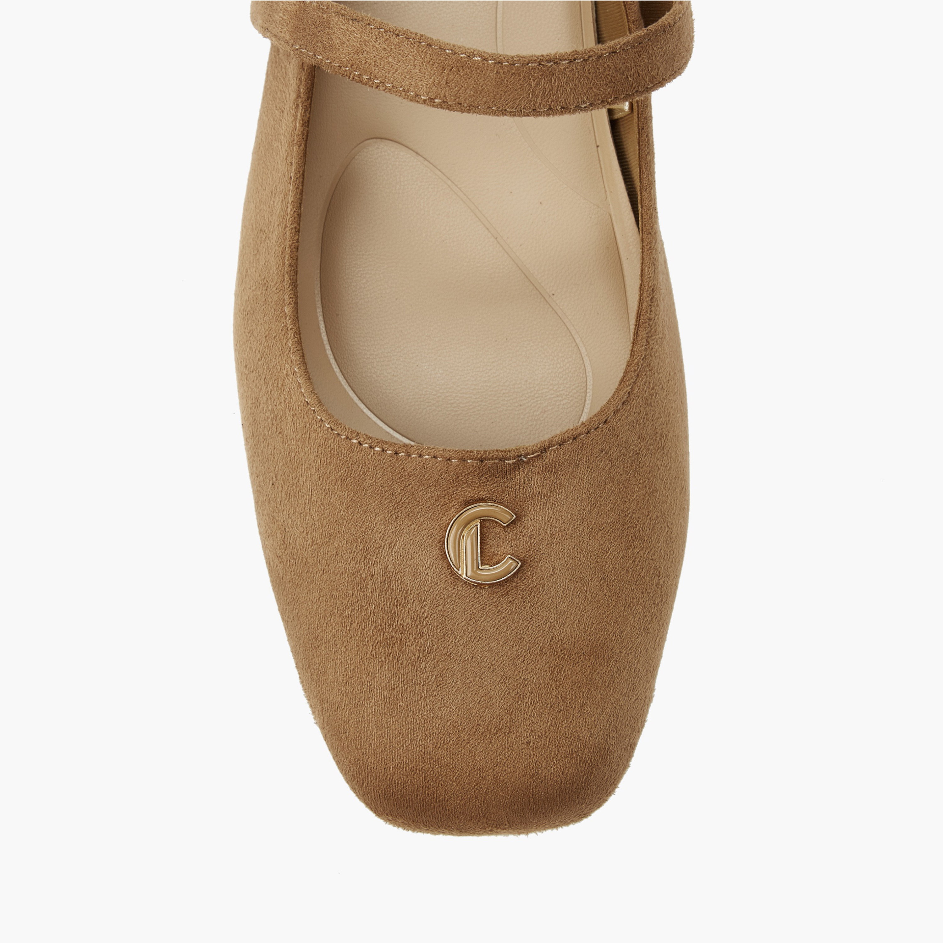 Le Confort Women Textured Square Toe Mary Jane Shoes-women-shoes-ballerinas-image-4