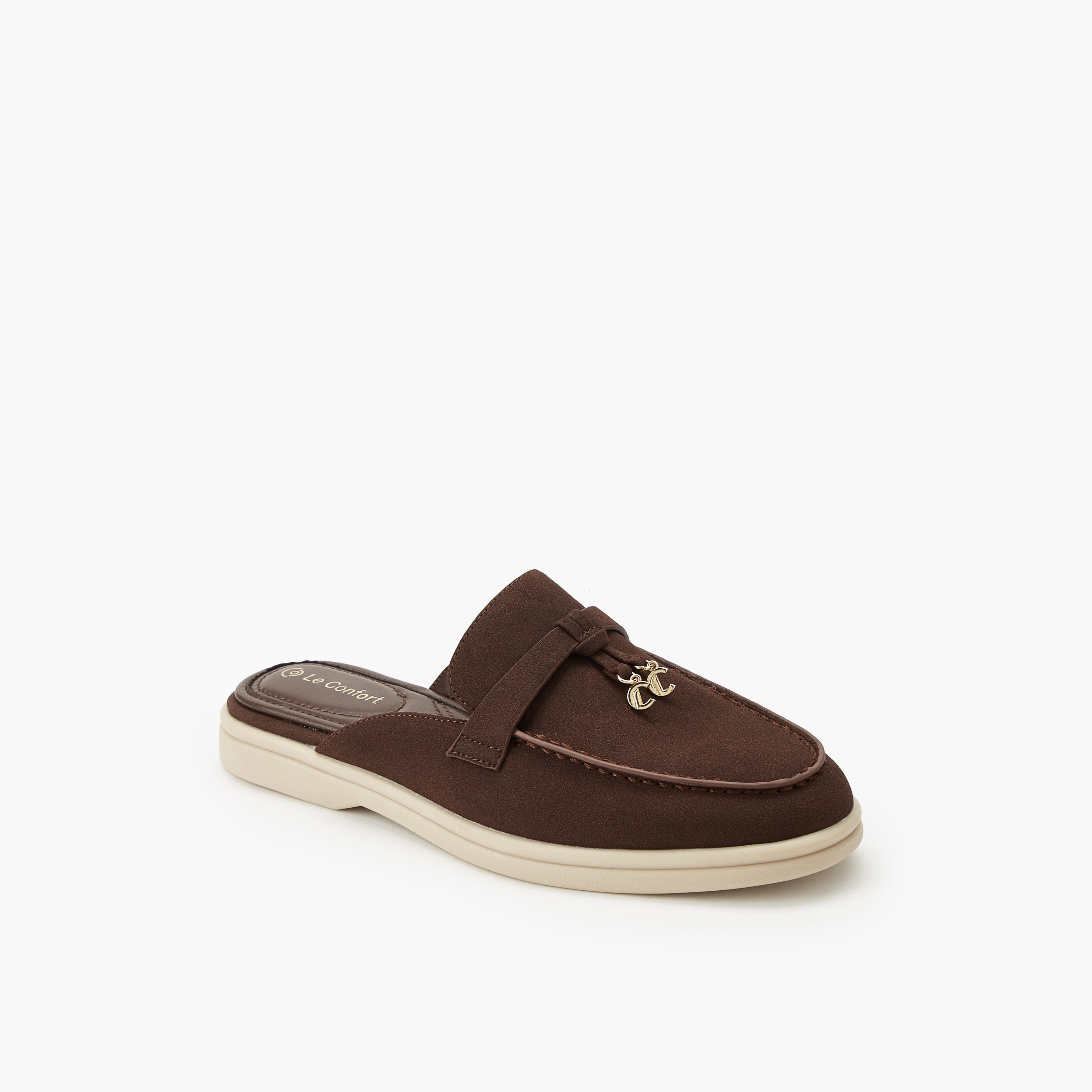 Le Confort Women Metal Accent Mules-women-shoes-flats-mules-image-2