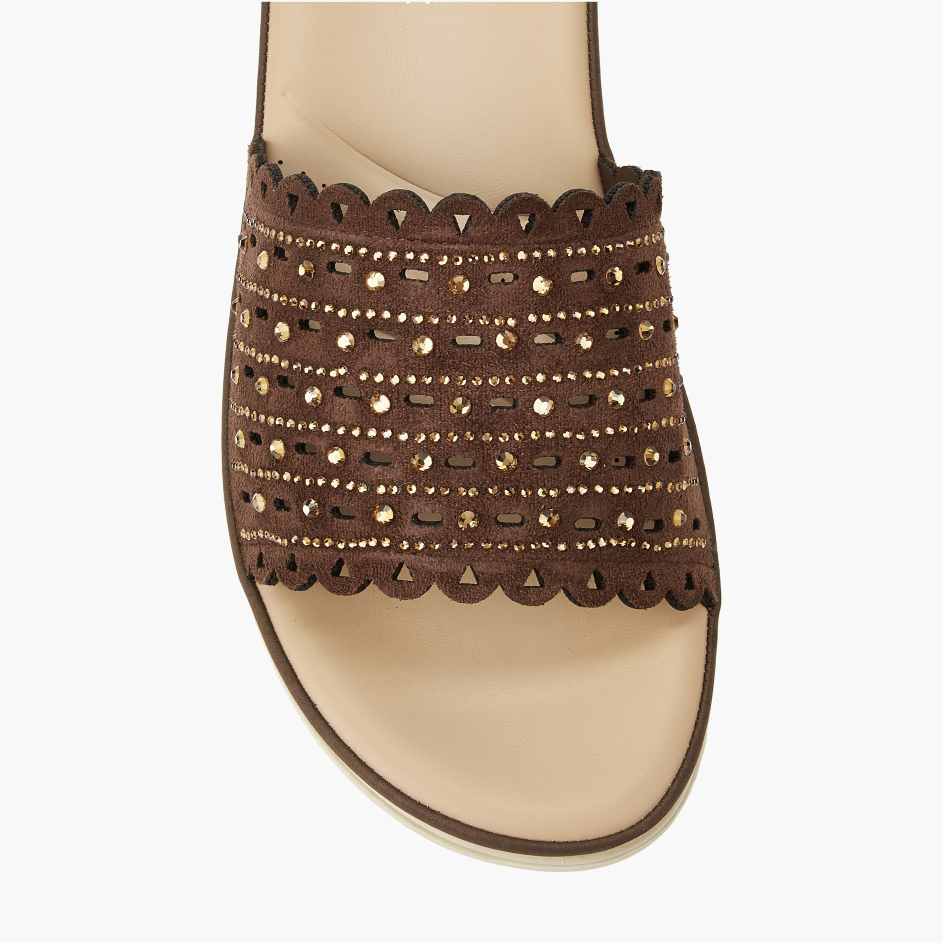 Le Confort Women Laser Cut Embellished Sandals-women-shoes-flats-sandals-image-4