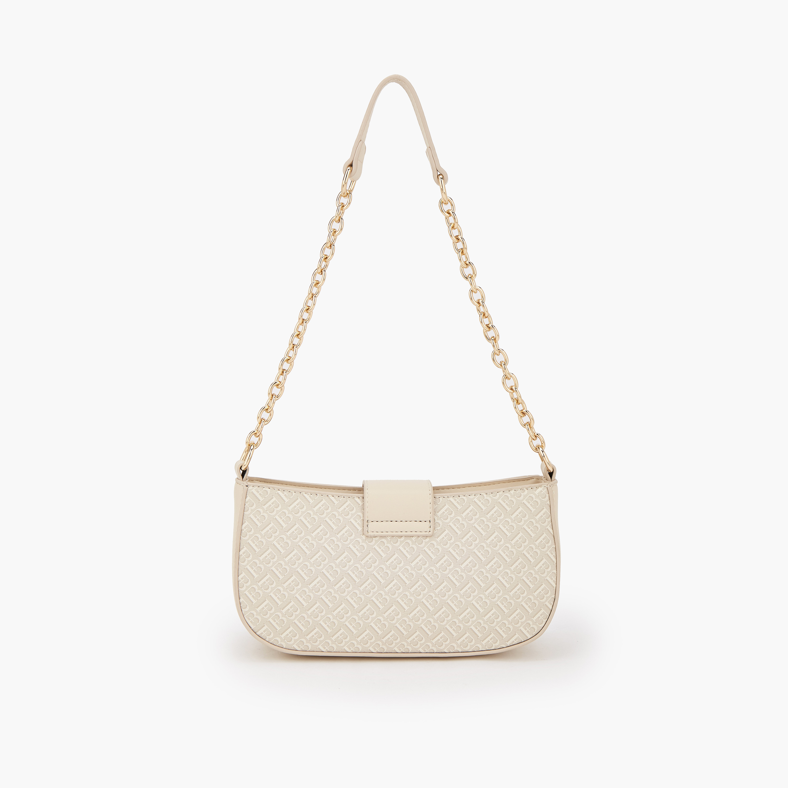 Flora Bella Monogram Print Shoulder Bag with Magnetic Snap Closure-women-bagsandwallets-handbags-image-4