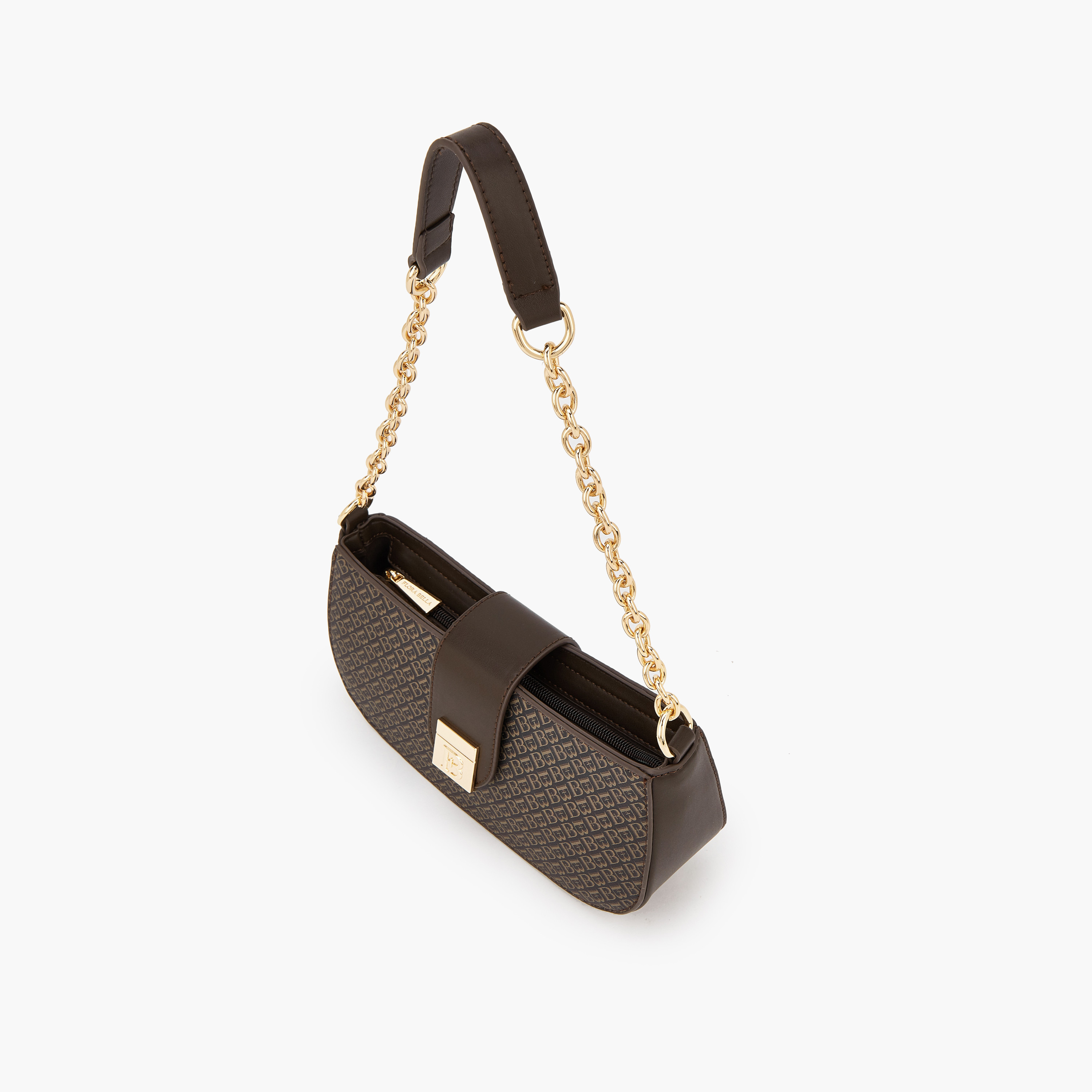 Flora Bella Monogram Print Shoulder Bag with Magnetic Snap Closure-women-bagsandwallets-handbags-image-12