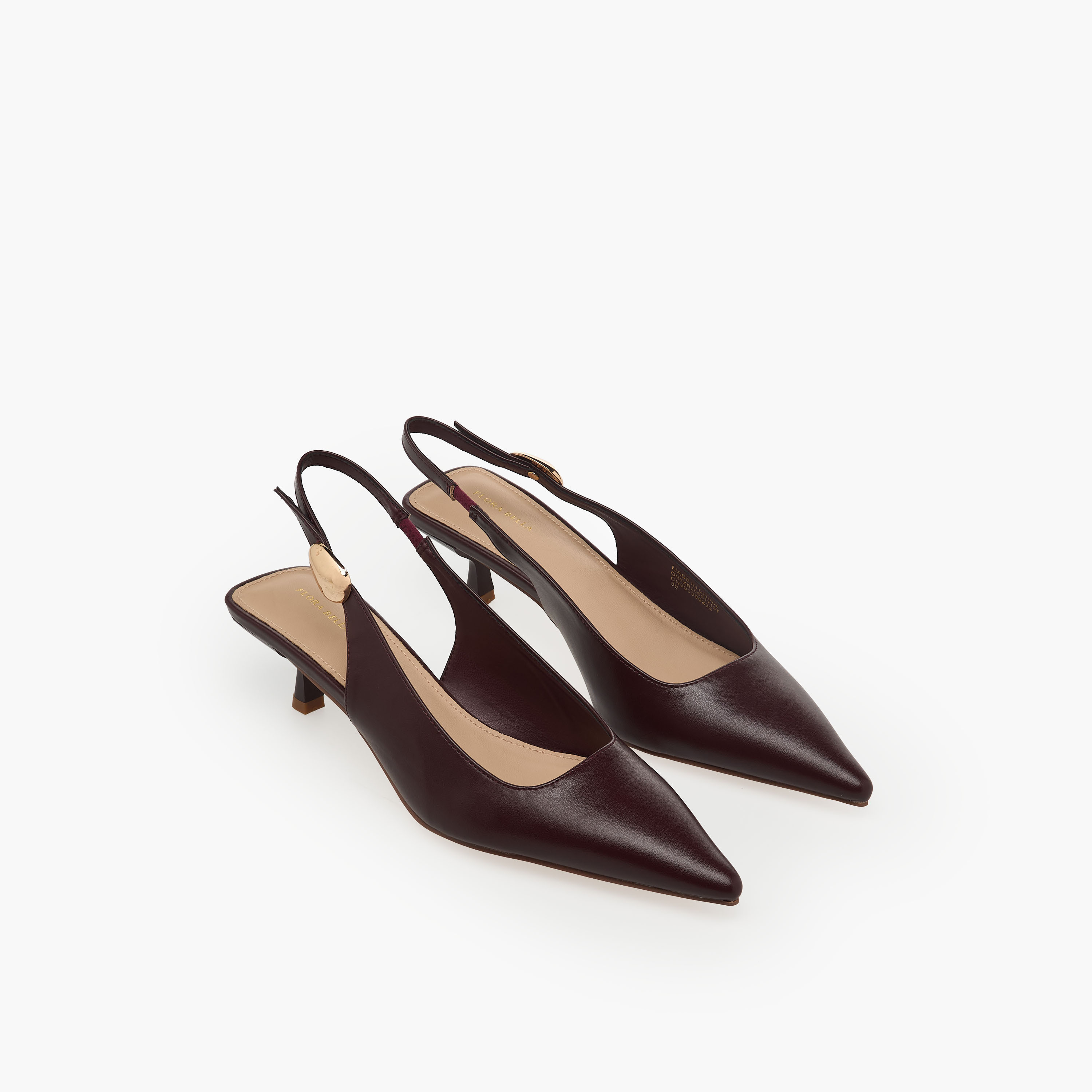 حذاء ميول بمقدمة مدببة وكعب صغير من فلورا بيلا-women-shoes-sandals-heeled-image-1