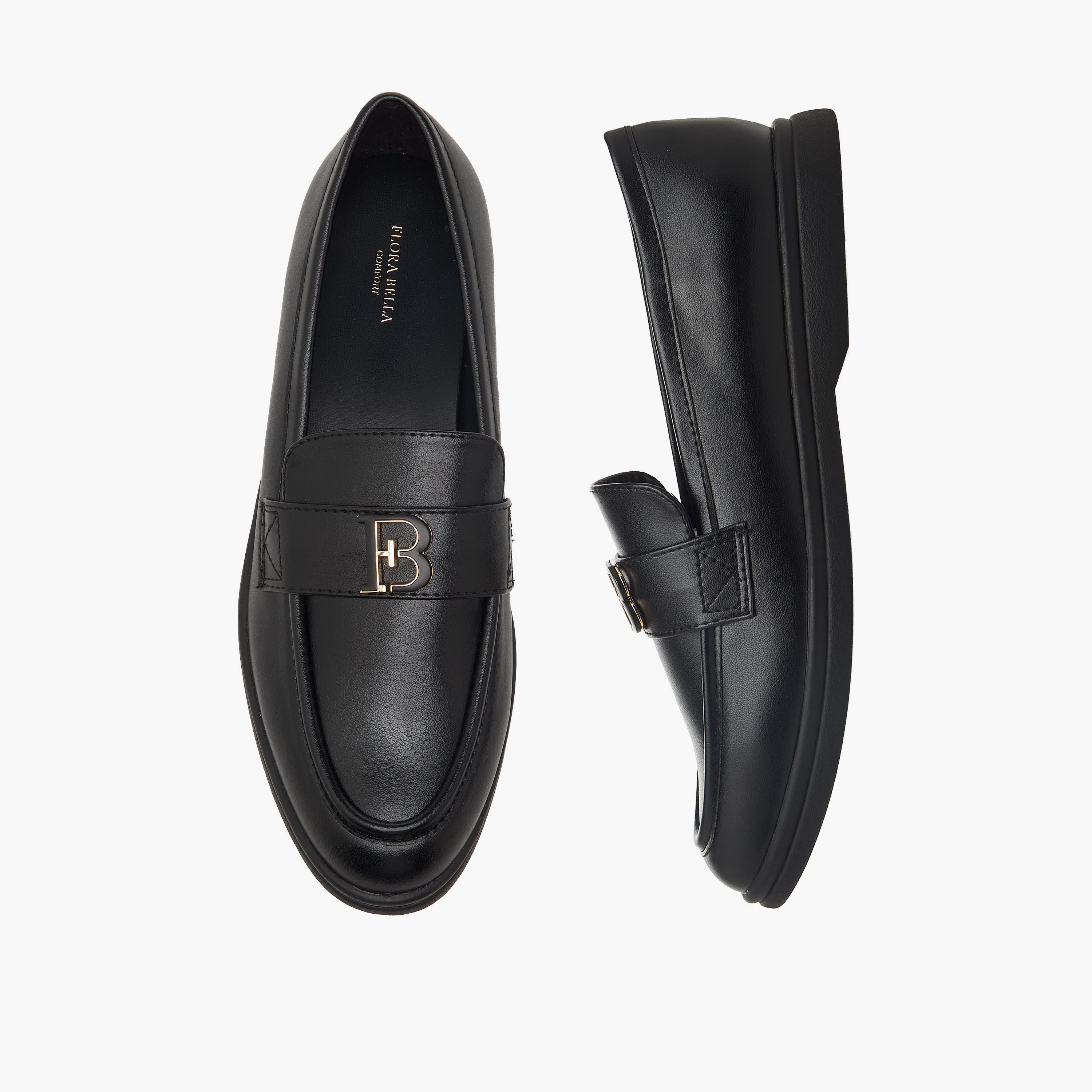 حذاء لوفر بزينة ميتاليك للنساء من فلورا بيلا-women-shoes-loafersandmoccasins-image-1