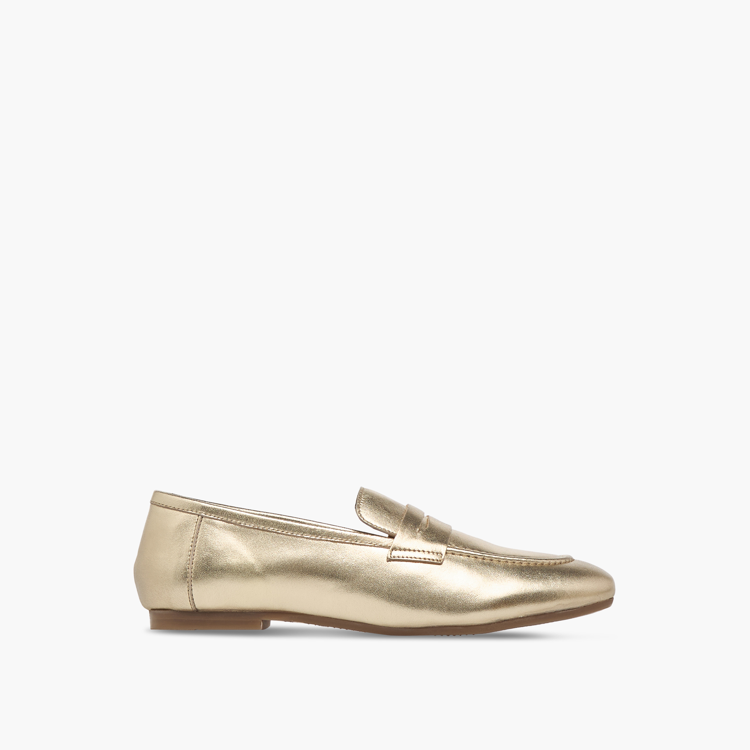 Paprika Metallic Slip-On Loafers with Cut-Out Detail-women-shoes-flats-loafers-image-3