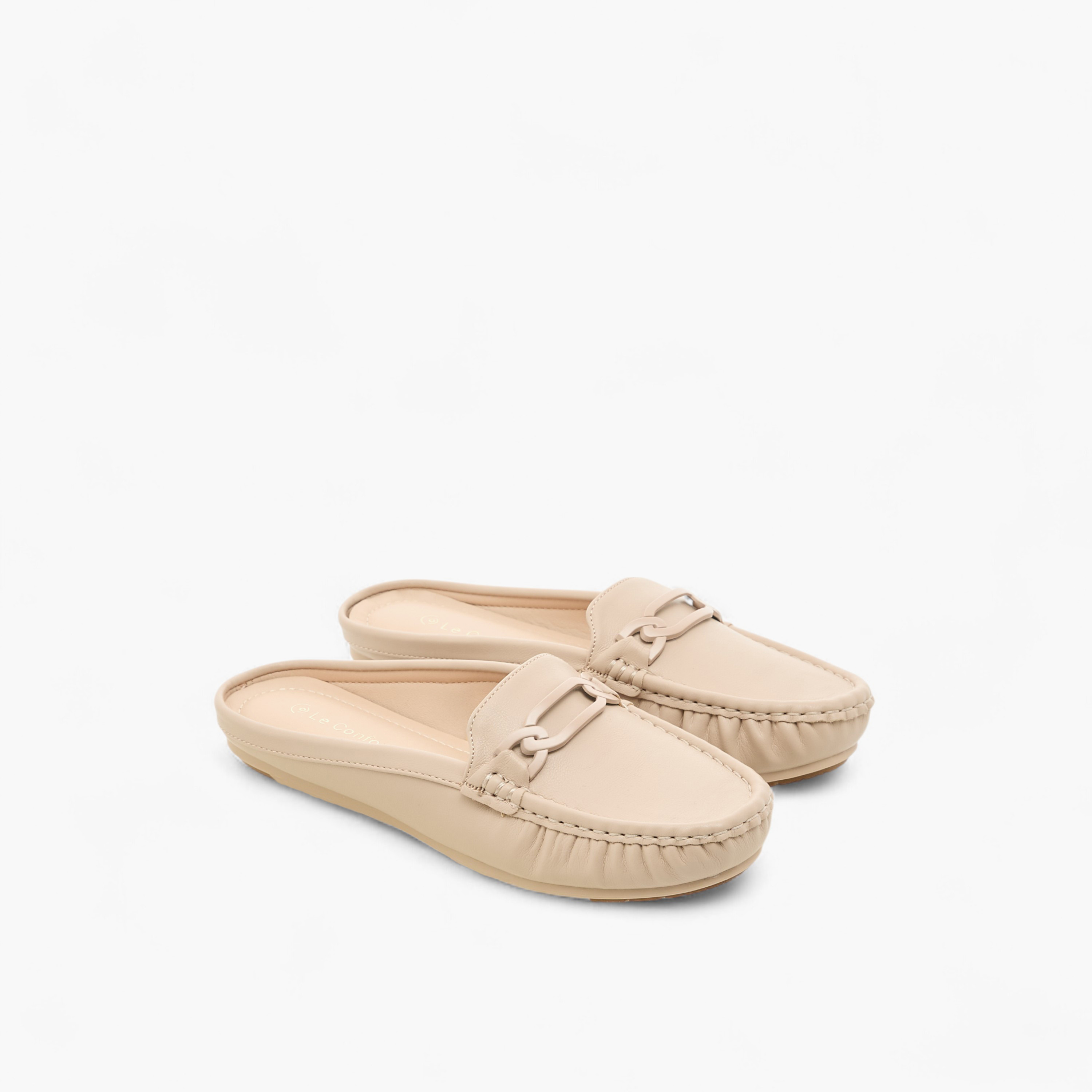 Le Confort Solid Metal Accent Slip-On Mules-women-shoes-flats-mules-image-1