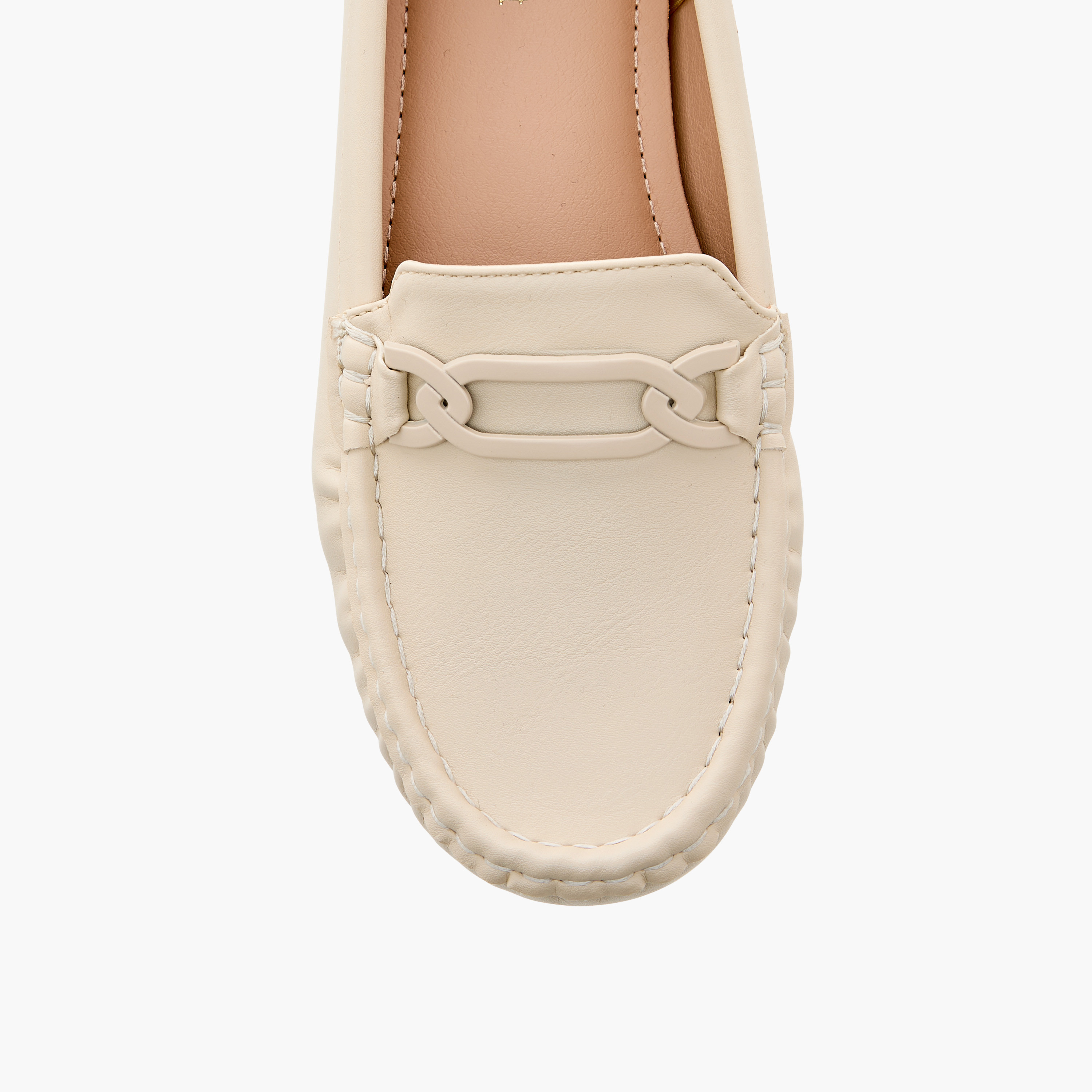 حذاء سهل الارتداء بزينة معدنية من لو كونفورت-women-shoes-flats-loafers-image-5