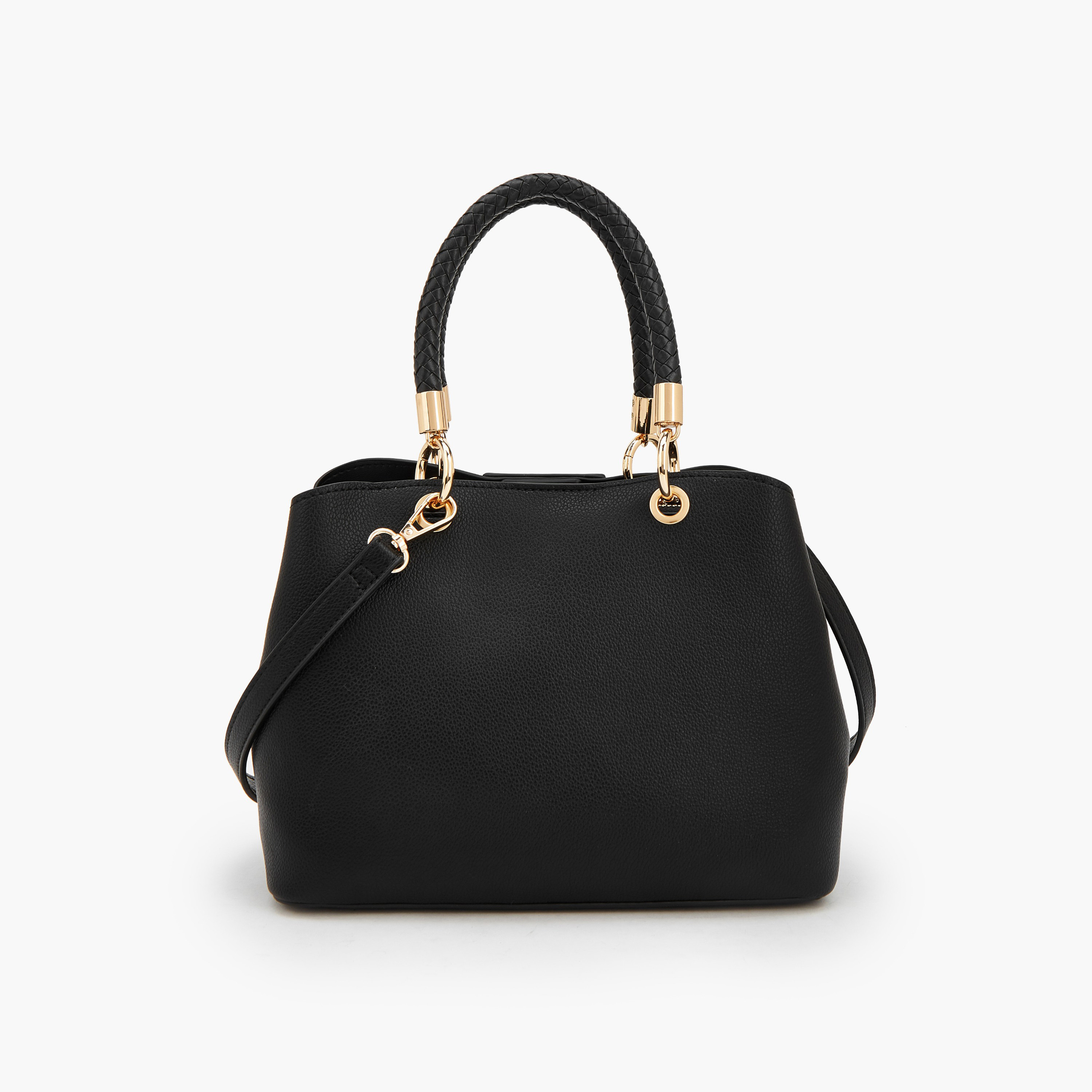 Flora Bella Textured Satchel Bag with Detachable Strap-women-bagsandwallets-handbags-image-5