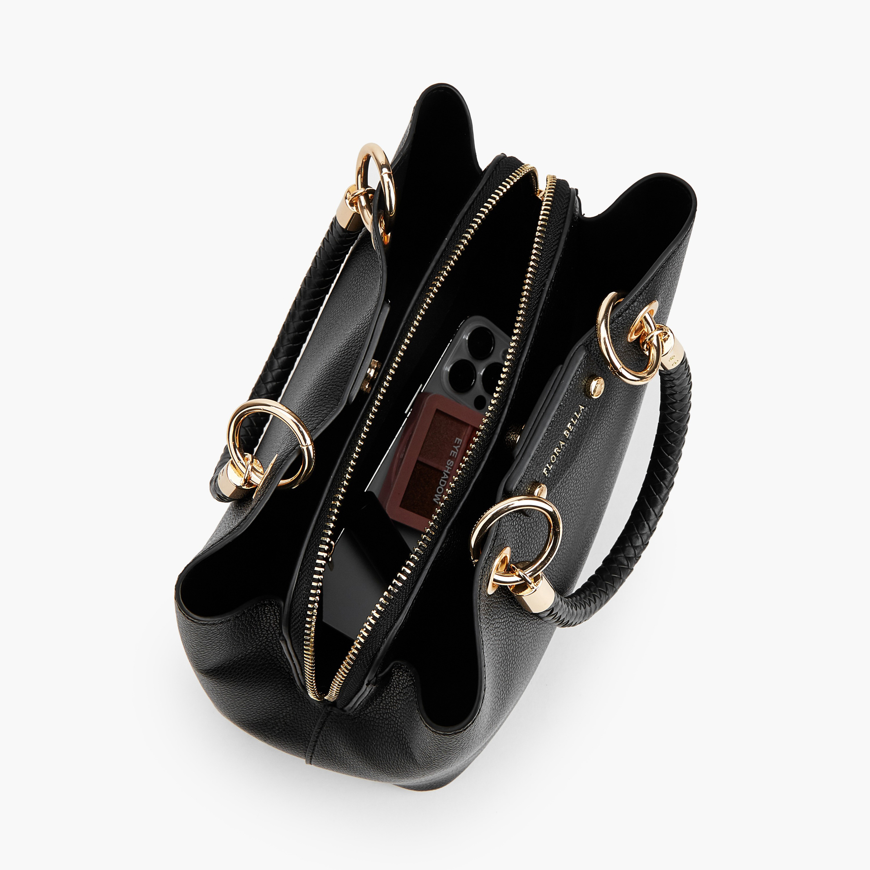 Flora Bella Textured Satchel Bag with Detachable Strap-women-bagsandwallets-handbags-image-7