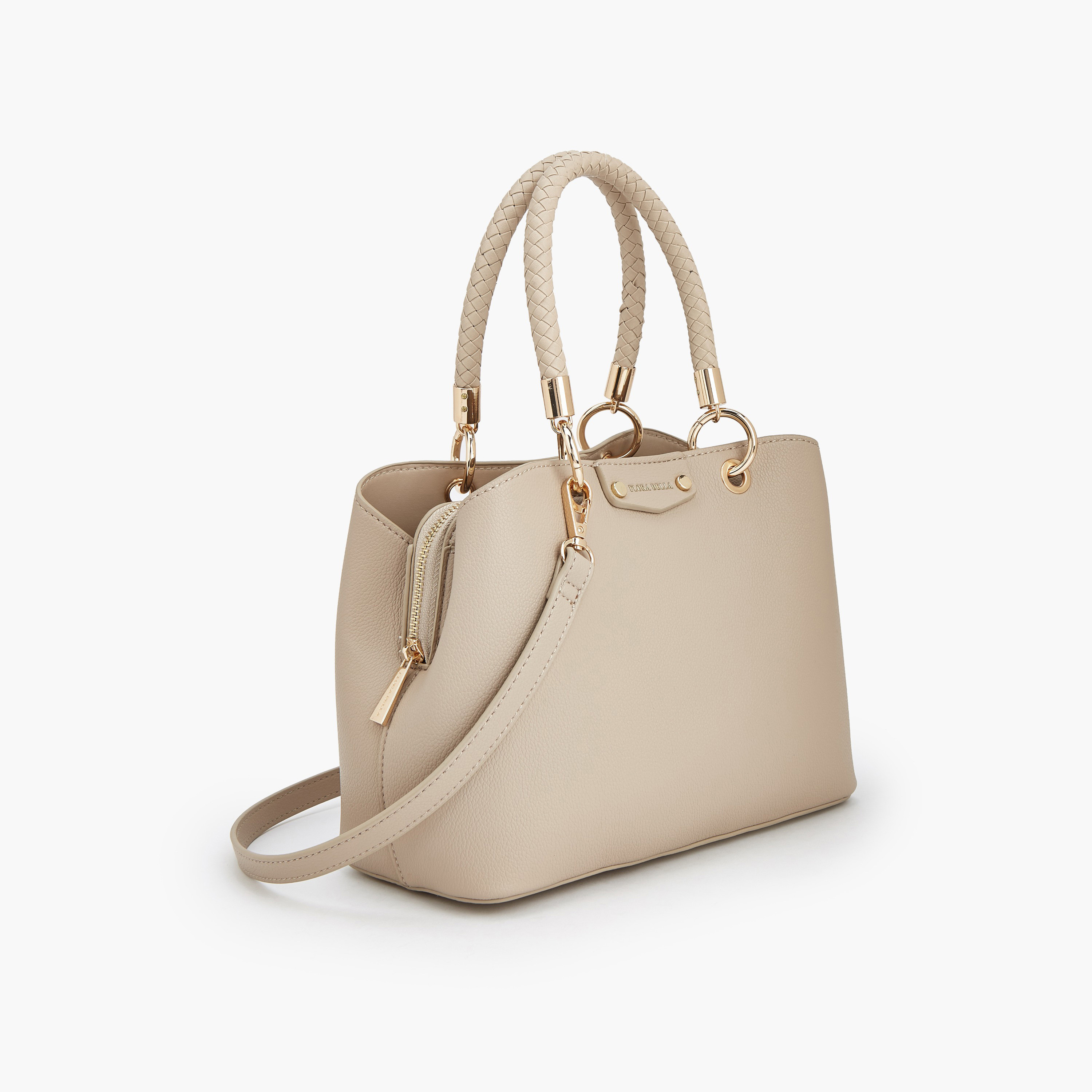 Flora Bella Textured Satchel Bag with Detachable Strap-women-bagsandwallets-handbags-image-4
