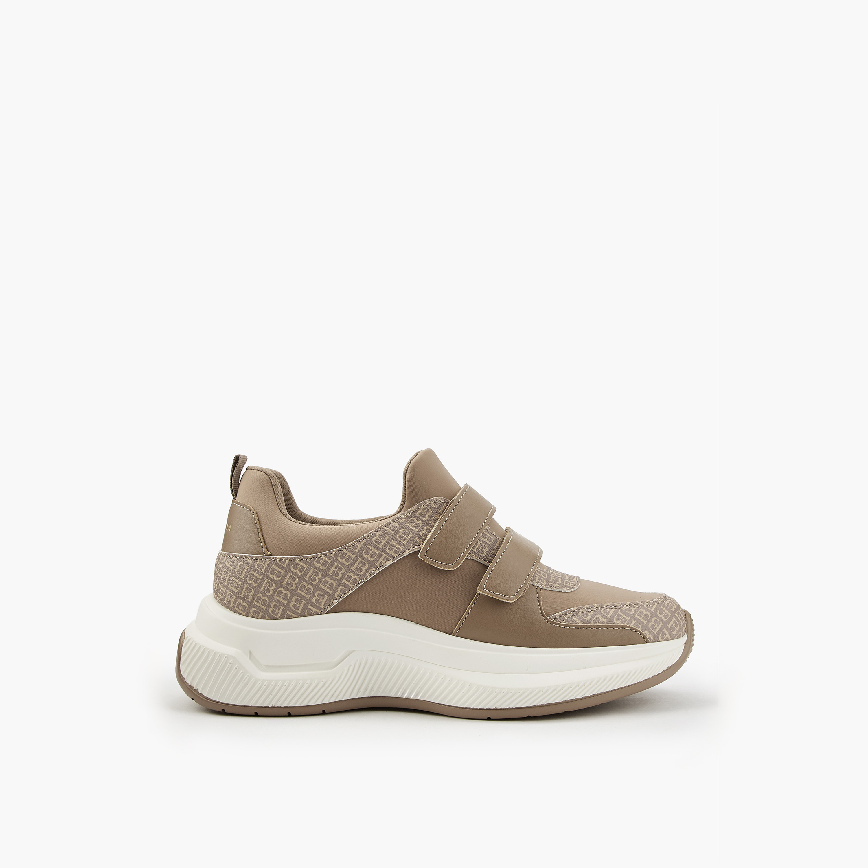 Flora Bella Monogram Print Sneakers with Hook and Loop Closure-women-shoes-sneakers-image-3