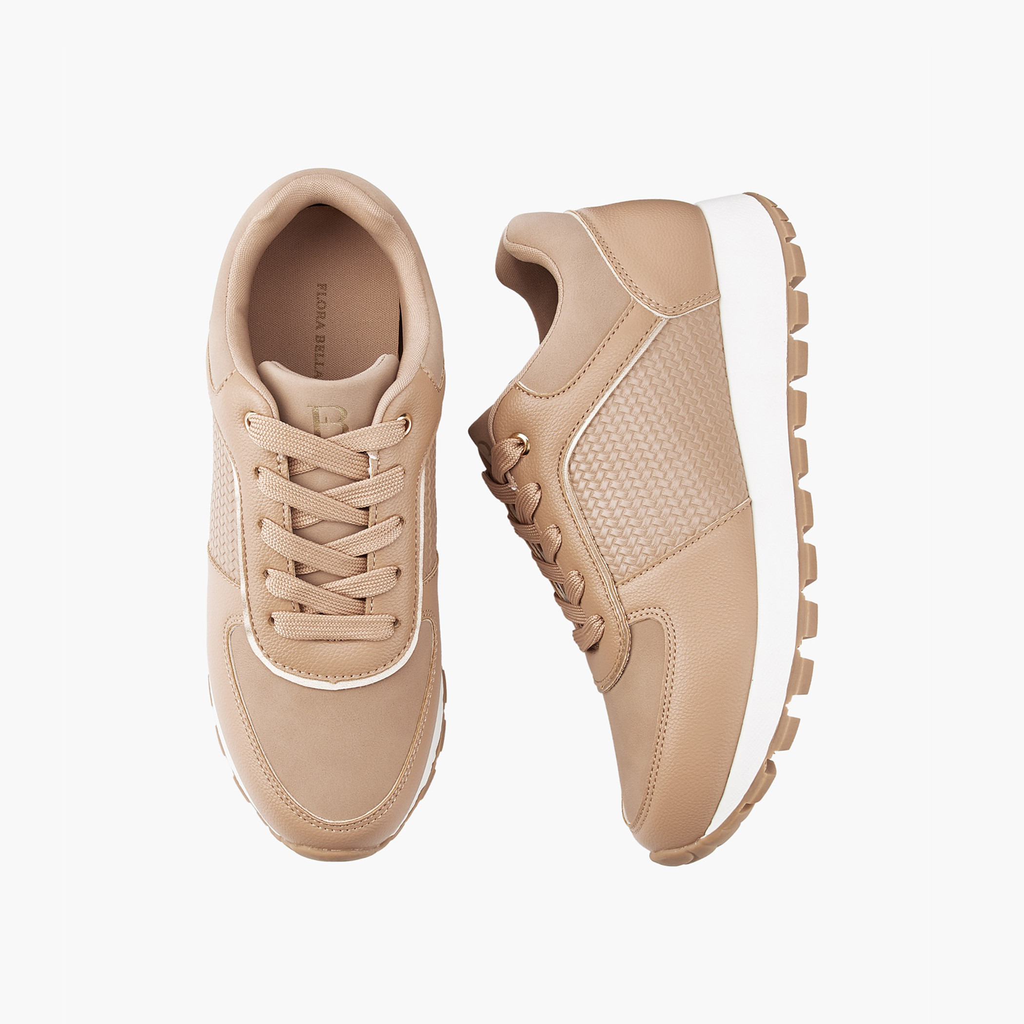 Flora Bella Panelled Lace-Up Sneakers-women-shoes-sneakers-image-1