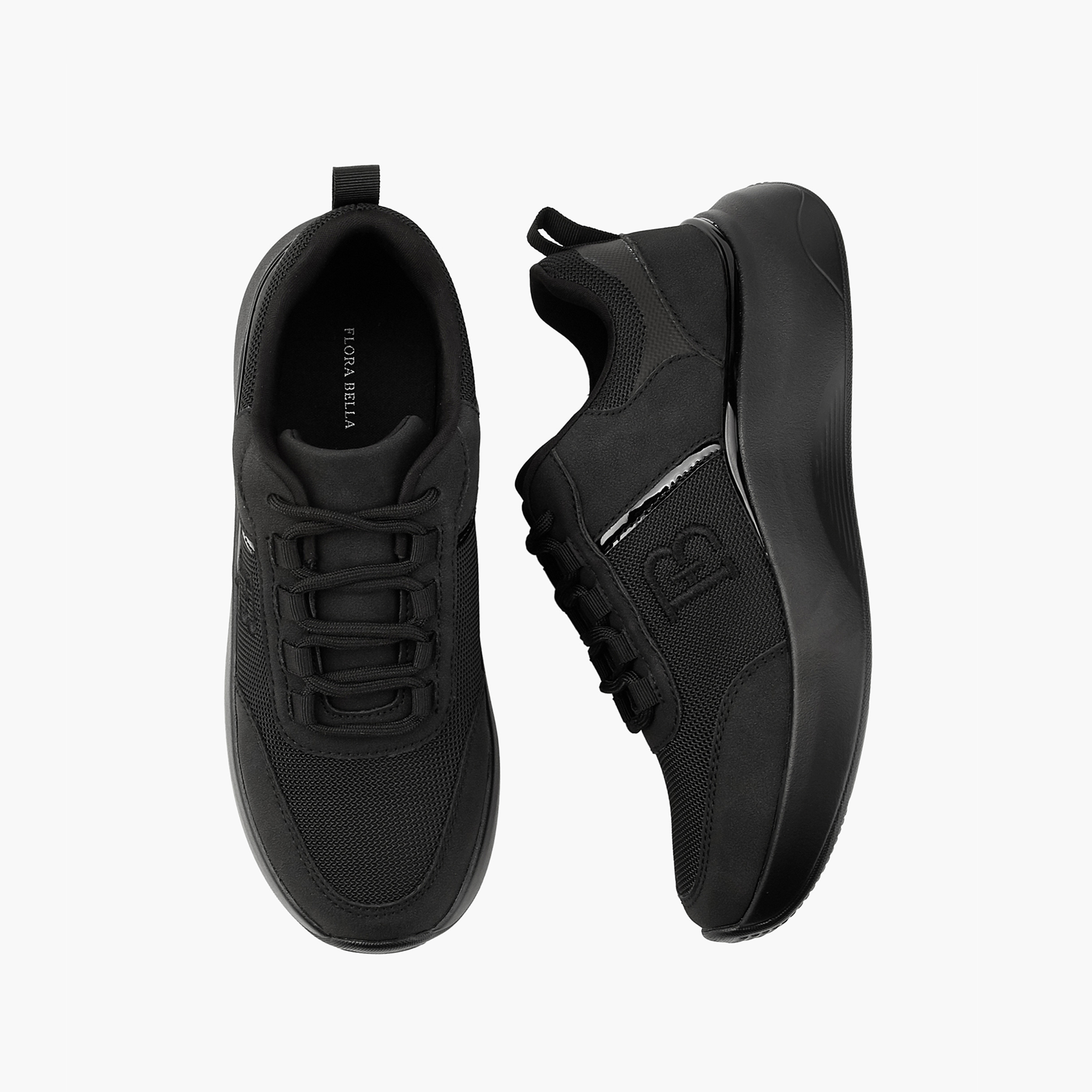 Flora Bella Panelled Lace-Up Sneakers-women-shoes-sneakers-image-1
