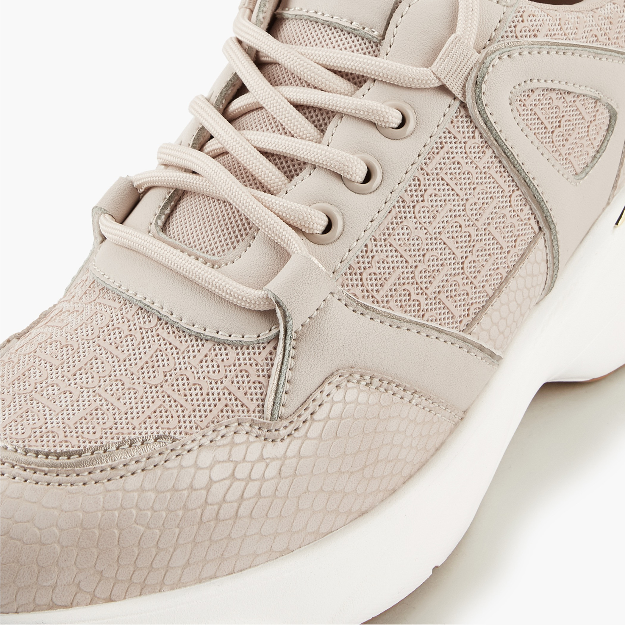 Flora Bella Panelled Lace-Up Sneakers with Pull Tab-women-shoes-sneakers-image-4