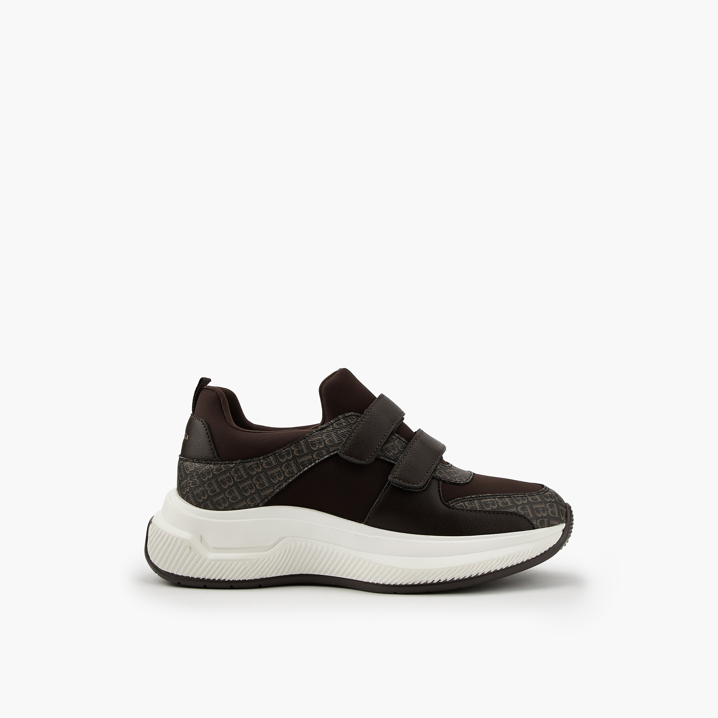 حذاء سنيكرز بشريط إغلاق لاصق وطبعات مونوجرام من فلورا بيلا-women-shoes-sneakers-image-2