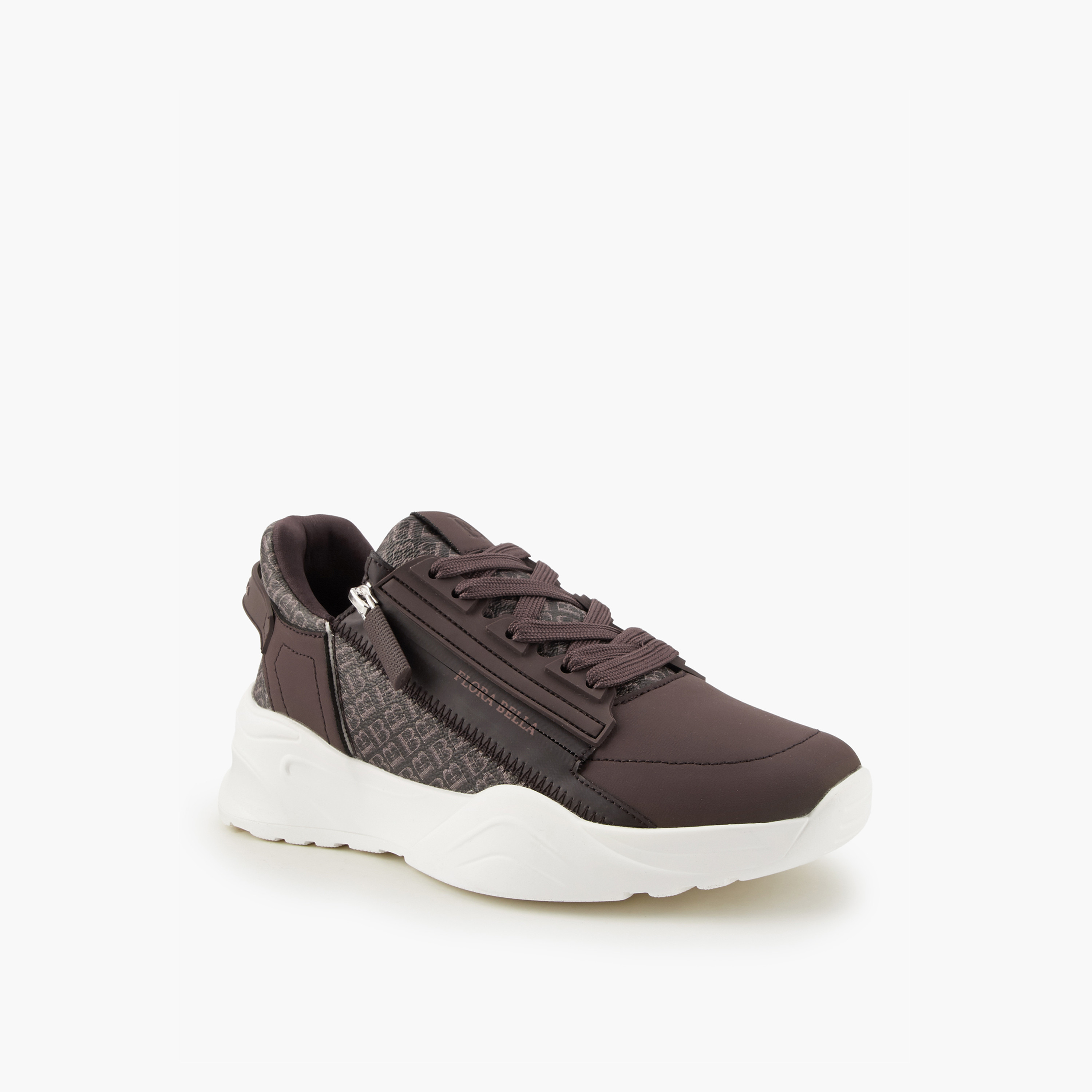 Flora Bella Monogram Print Lace-Up Sneakers-women-shoes-sneakers-image-3