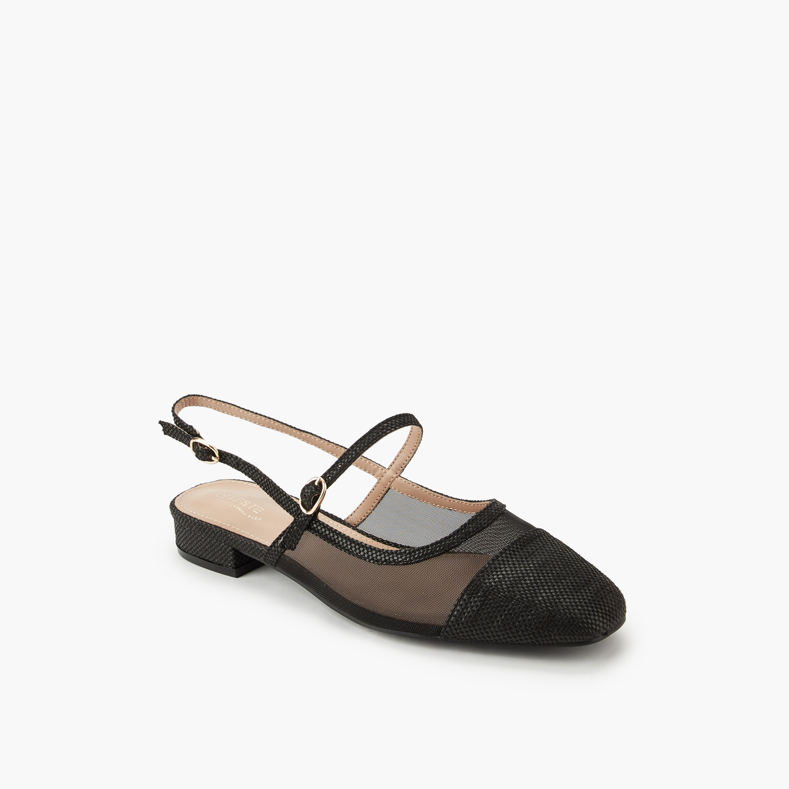 Celeste Women Textured Buckle Closure Sandals-women-shoes-flats-sandals-image-2
