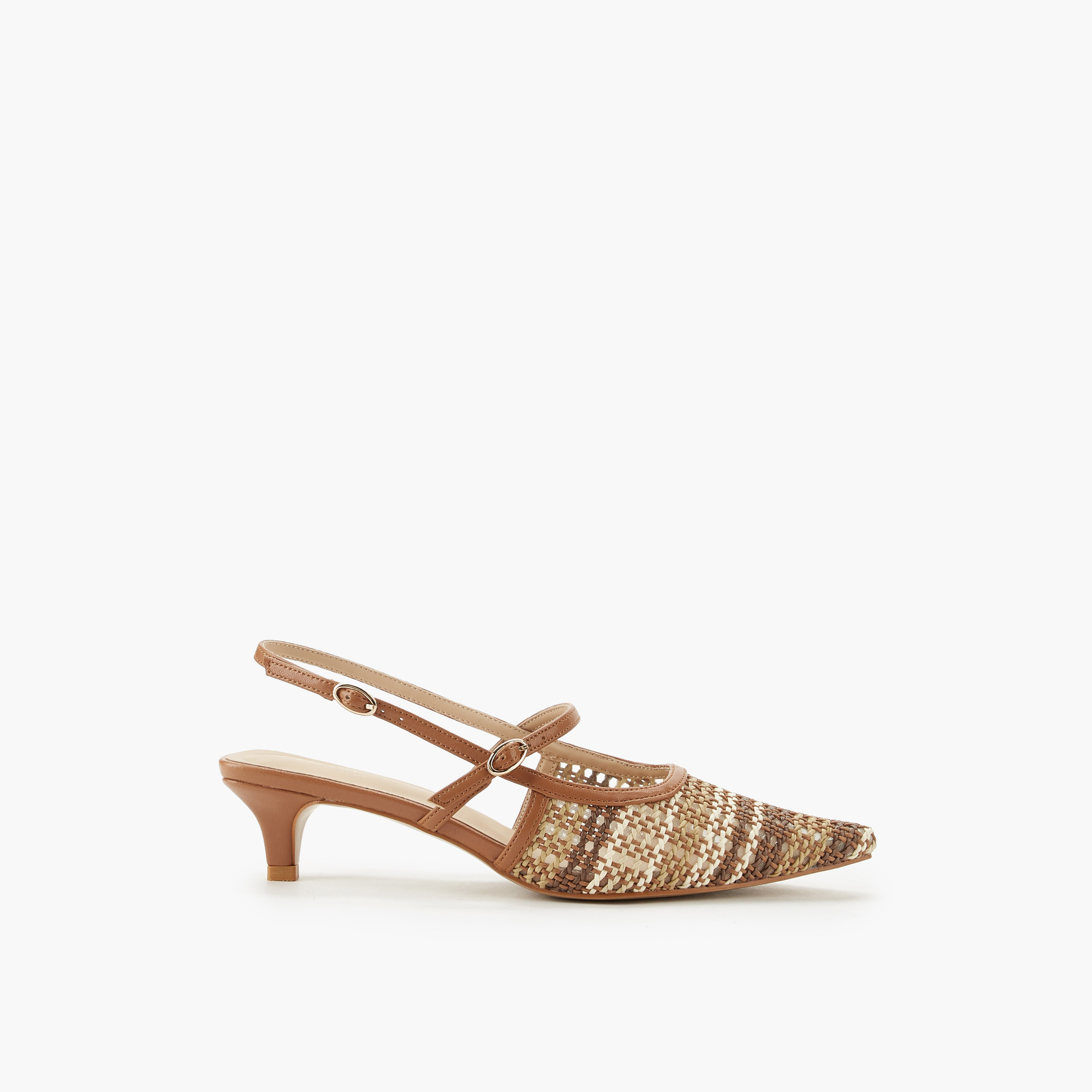 Celeste Women Textured Kitten Heel Sandals-women-shoes-sandals-heeled-image-3