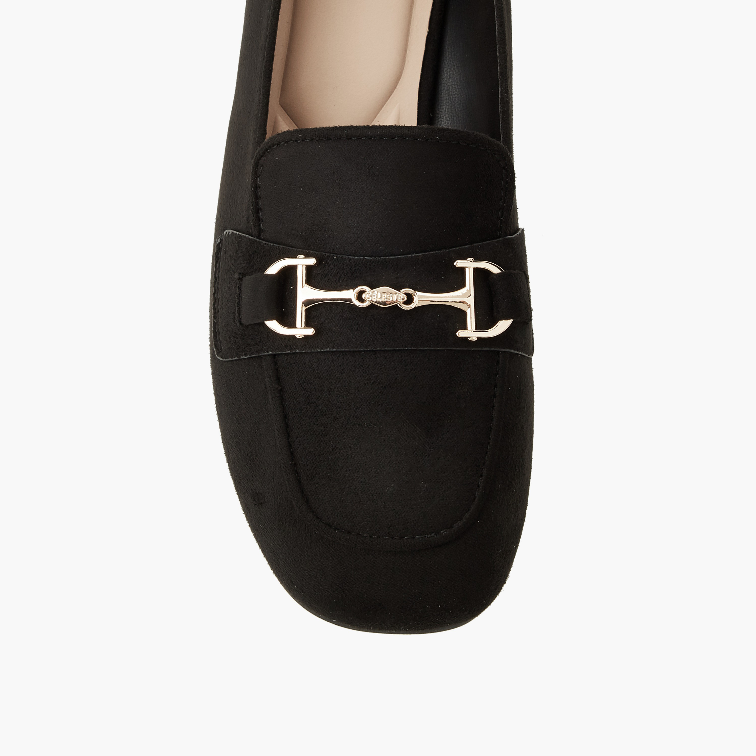 Celeste Women Plain Block Heel Loafers-women-shoes-heels-image-4